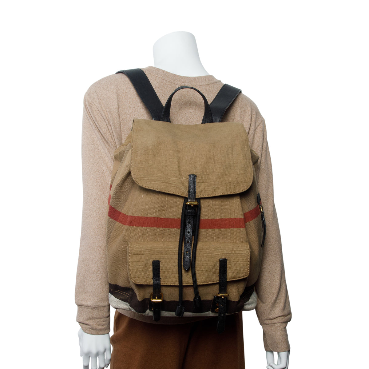 Burberry Giant Check Canvas Backpack