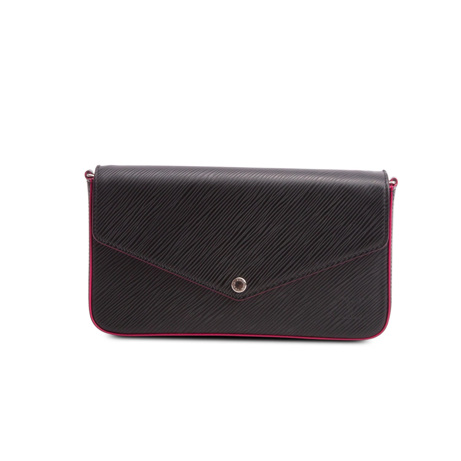 Louis Vuitton Black Epi Leather Felicie Pochette Bag w/ Inserts