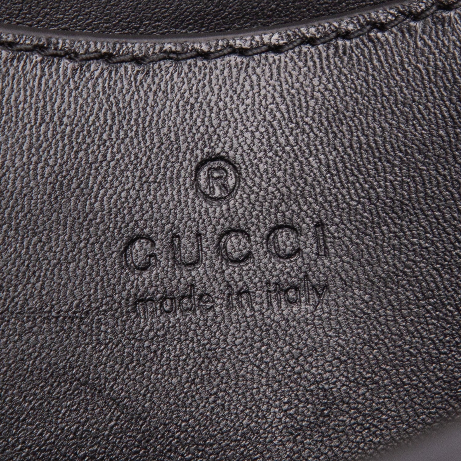 Gucci Black Lambskin Small GG Milano Top Handle Shoulder Bag w/ Chain