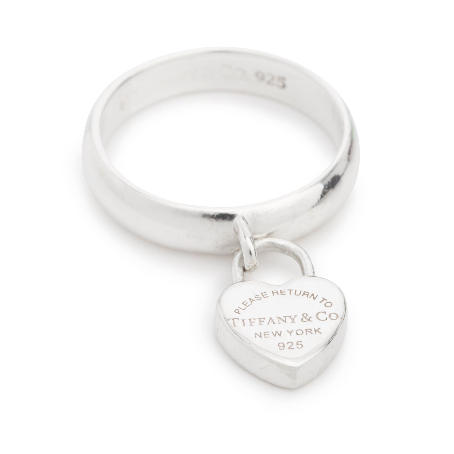 Tiffany & Co. Return to Tiffany Mini Heart Lock Ring, Size 5.5