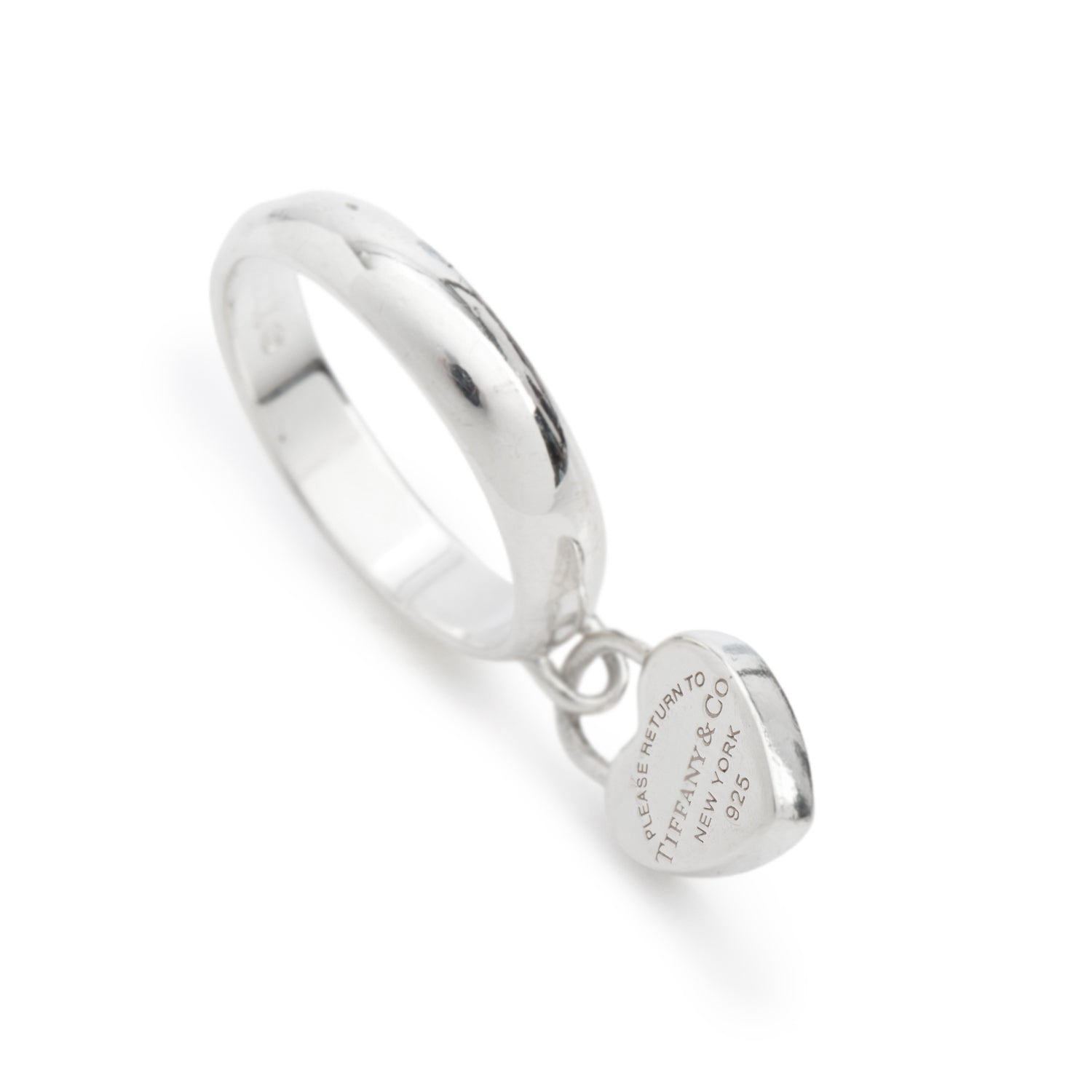 Tiffany & Co. Return to Tiffany Mini Heart Lock Ring, Size 5.5
