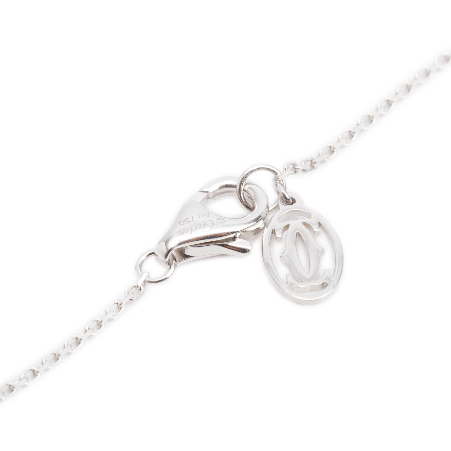 Cartier  2024 18k White Gold 1895 0.20 ct. Diamond Pendant Necklace w/ Box, Receipt, Certificate & GIA
