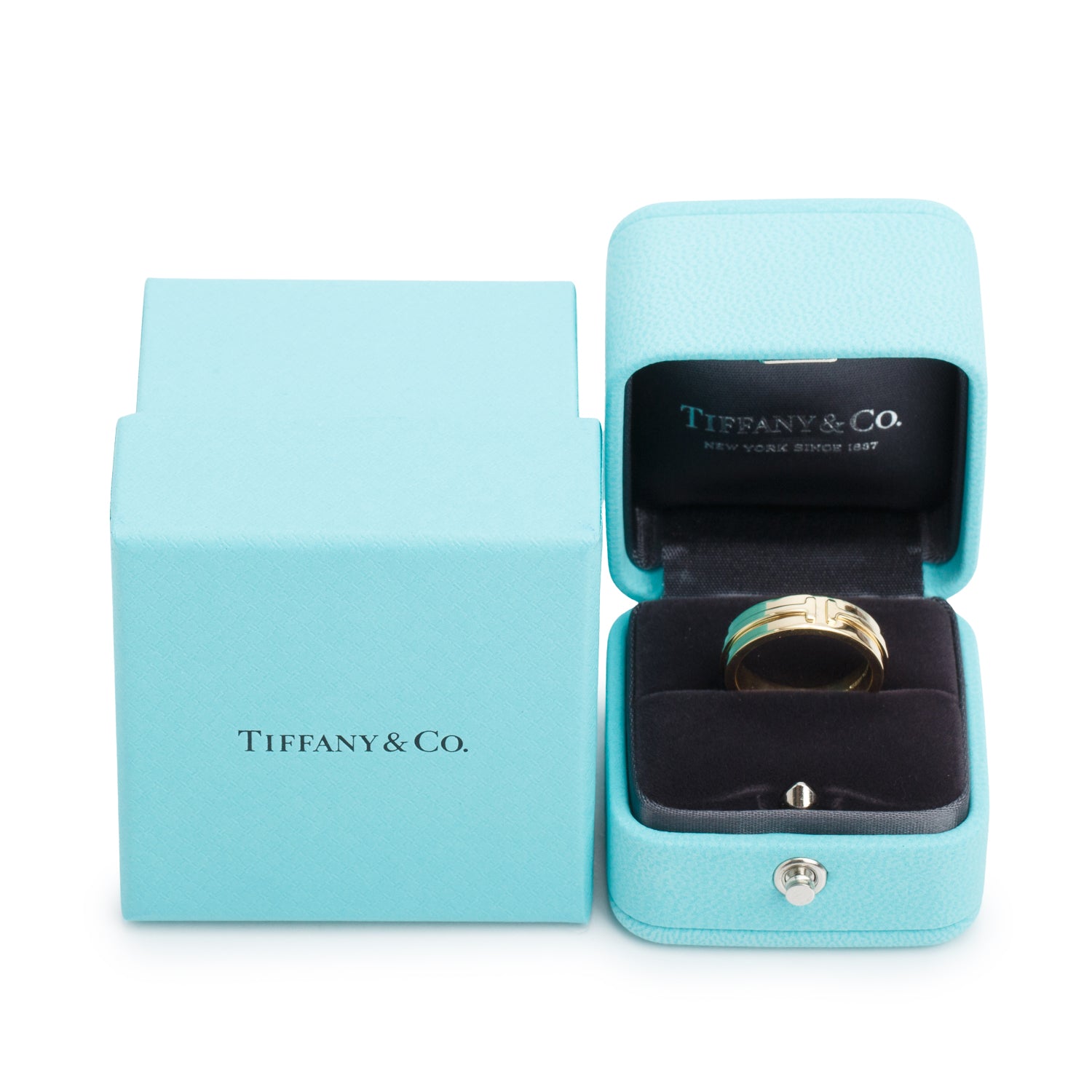 Tiffany & Co. 2023 18k Yellow Gold 5.5 MM T Wide Band Ring, Size 6 w/ Box & Receipt