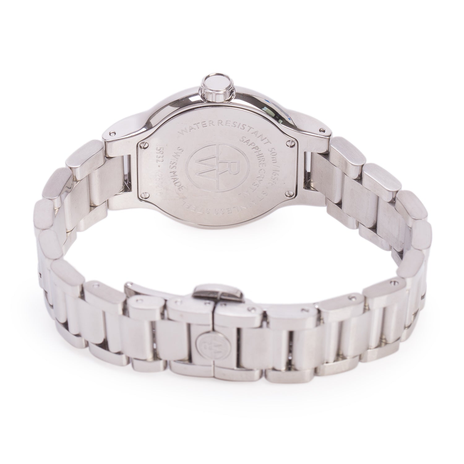 Raymond Weil Stainless Steel Noemia 32 MM Quartz Watch Mother of Pearl Diamond Dial 5132 w/ Box