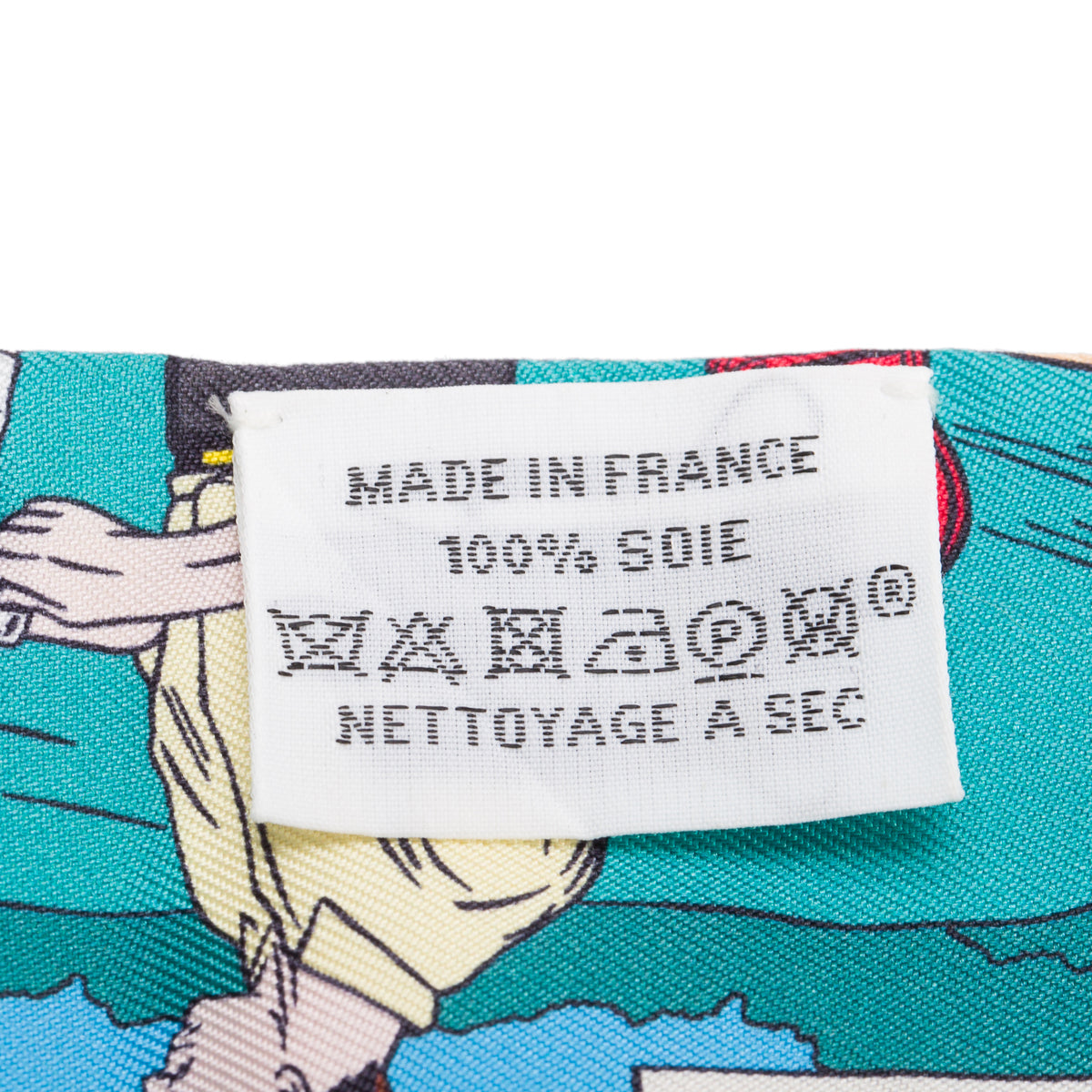 Hermes  Blue/Multicolor 'Comic Strip' Silk Twilly w/ Box