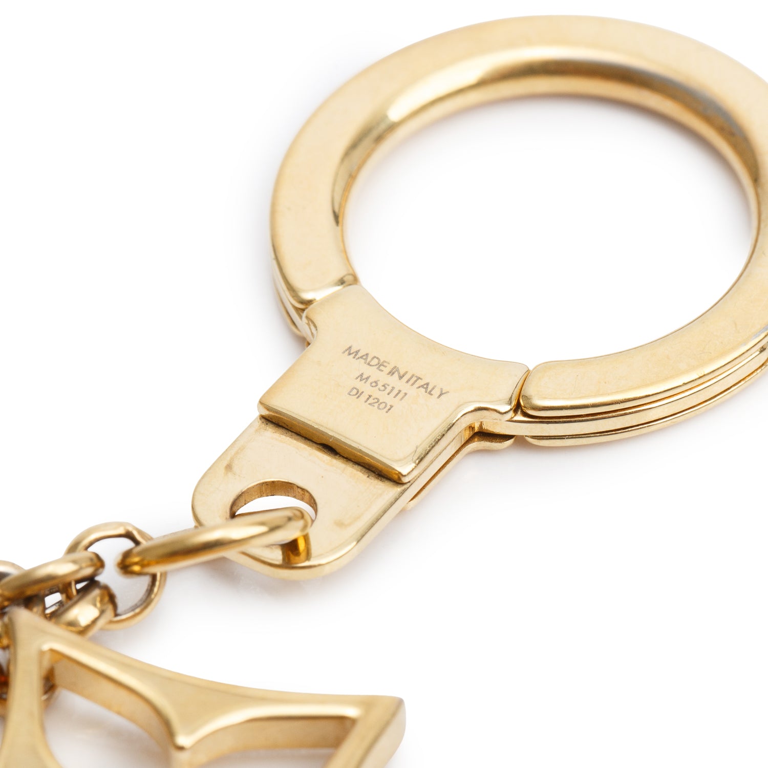 Louis Vuitton Gold-Tone Fleur de Monogram Bag Charm w/ Receipt