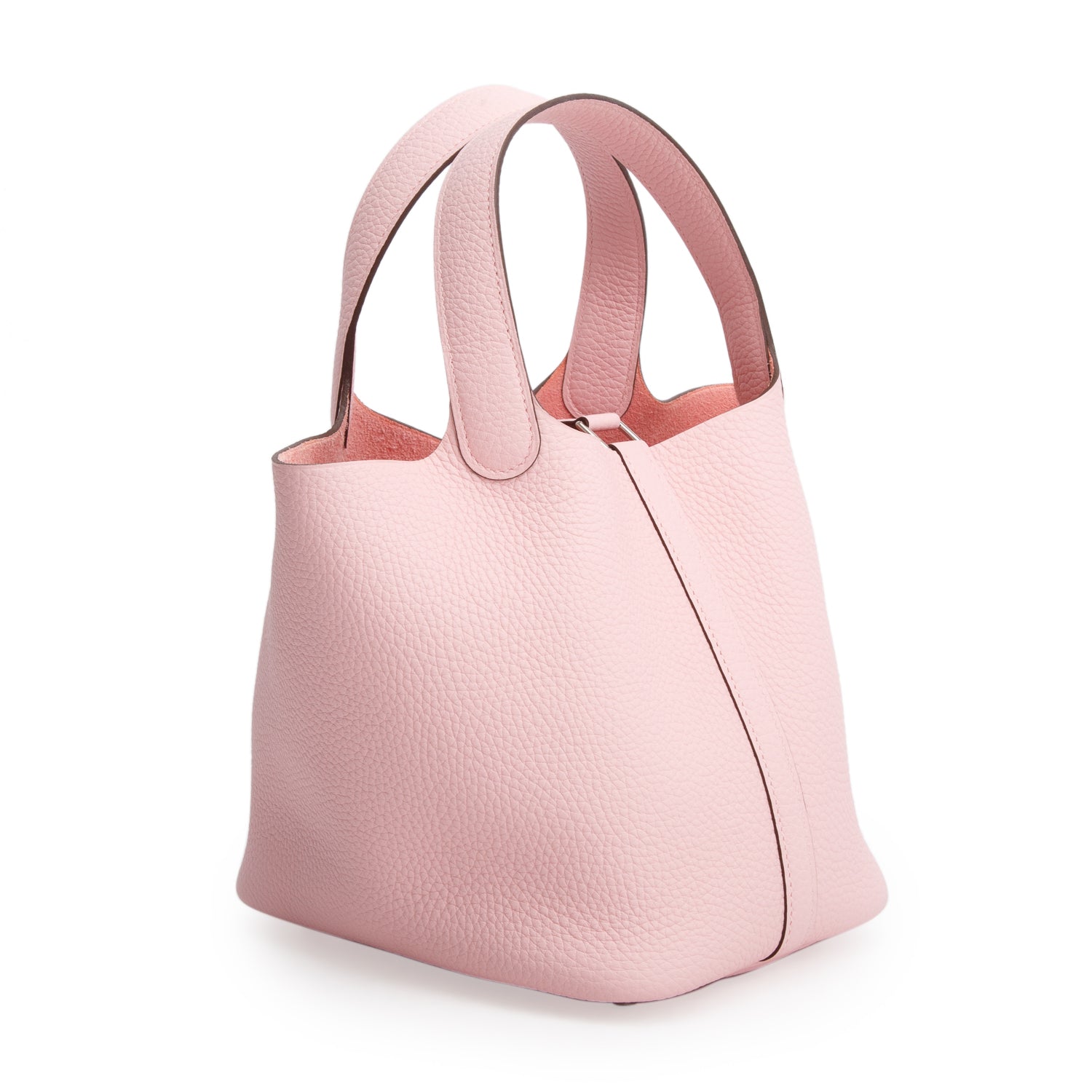 Hermes 2025 Rose Sakura Taurillon Clemence Picotin Lock 18 w/ Box
