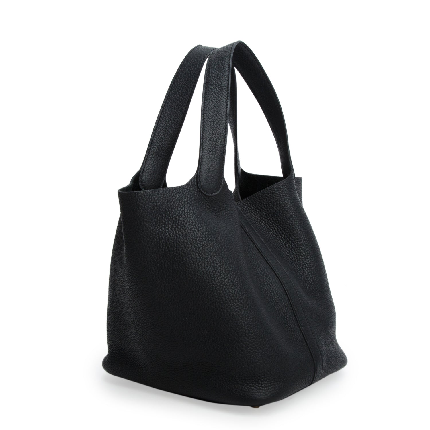 Hermes Noir Taurillon Clemence Picotin Lock 22