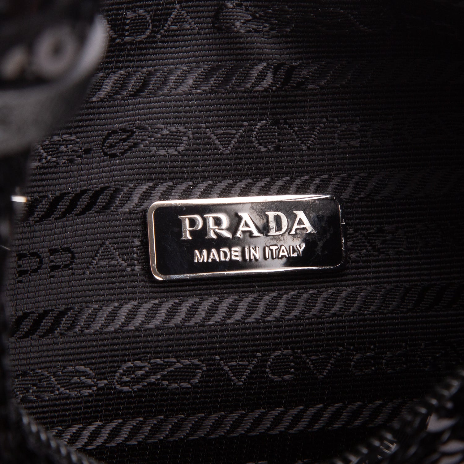 Prada Black Paillettes Sequin Mini Re-Edition 2000 Bag w/ Box & Authenticity Card
