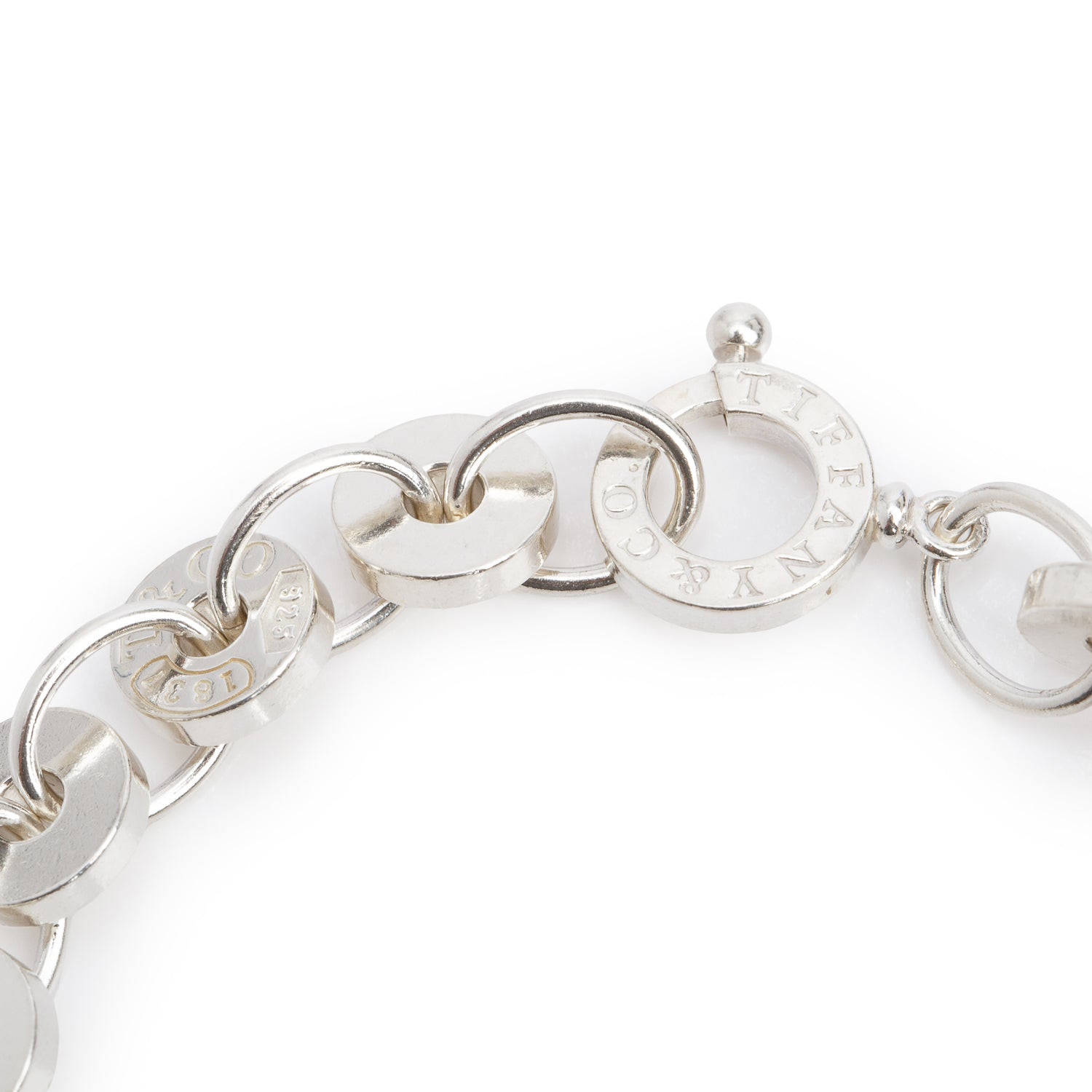 Tiffany & Co. Sterling Silver 1837 Circle Link Bracelet