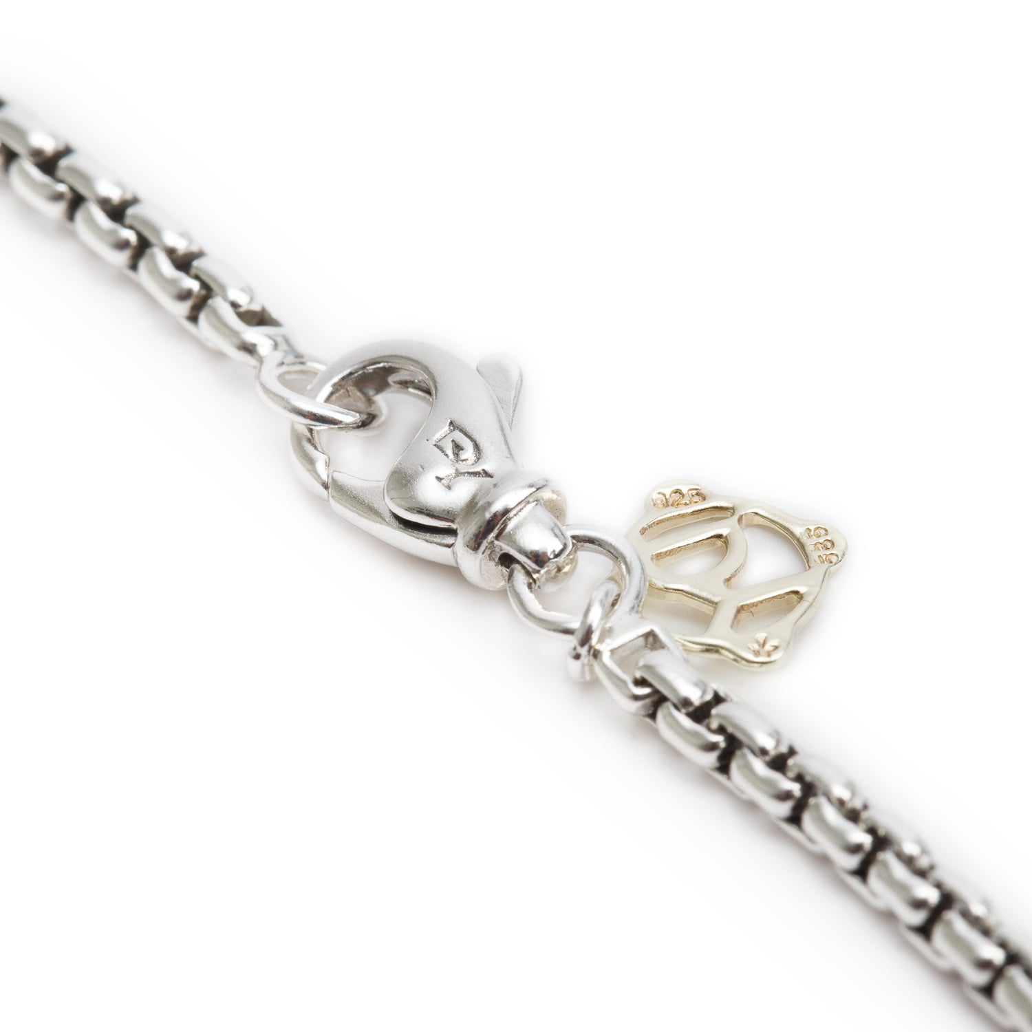 David Yurman Sterling Silver & 14k Yellow Gold 2.7 MM Box Chain Necklace, 72"
