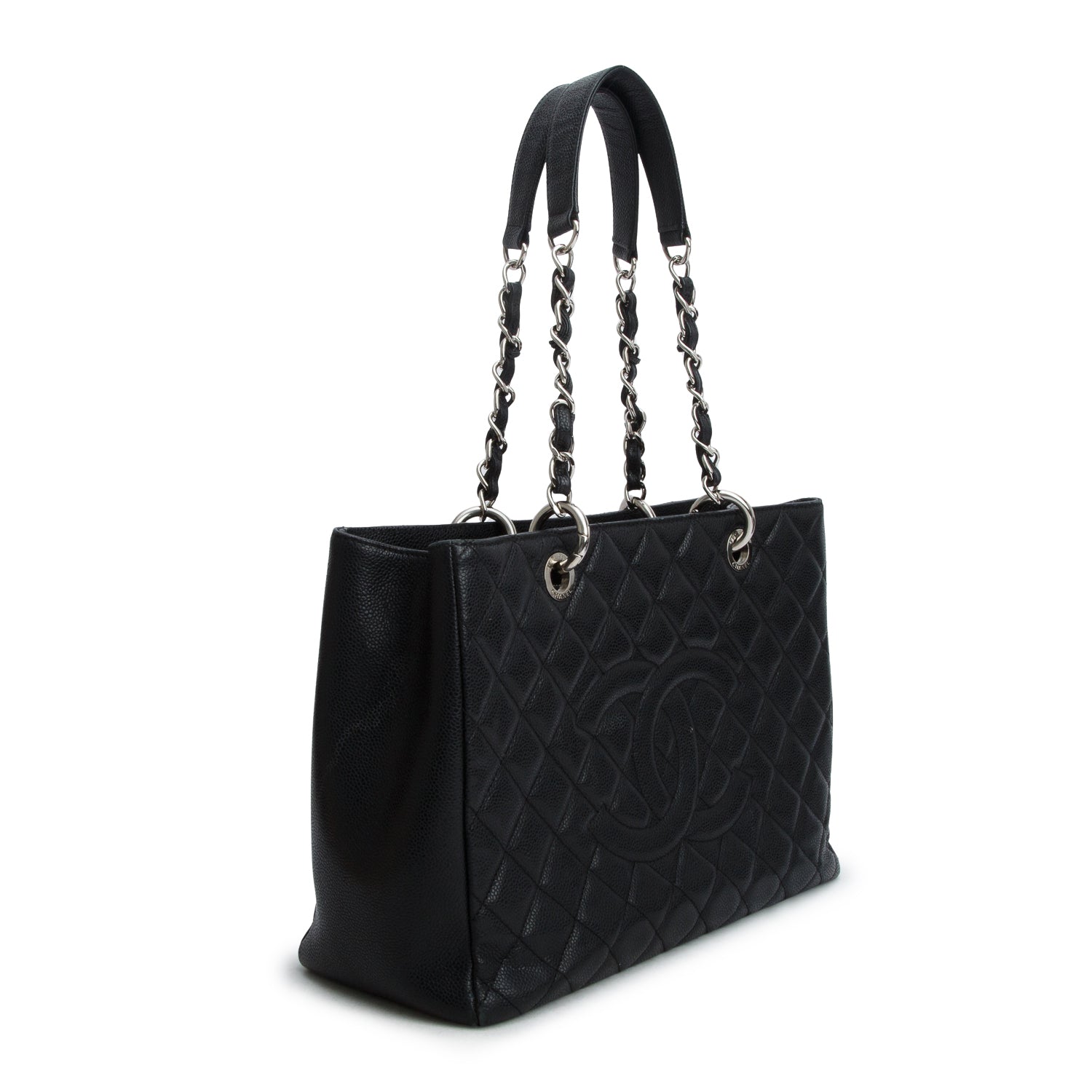 Chanel Black Caviar Leather Grand Shopping Tote (GST)