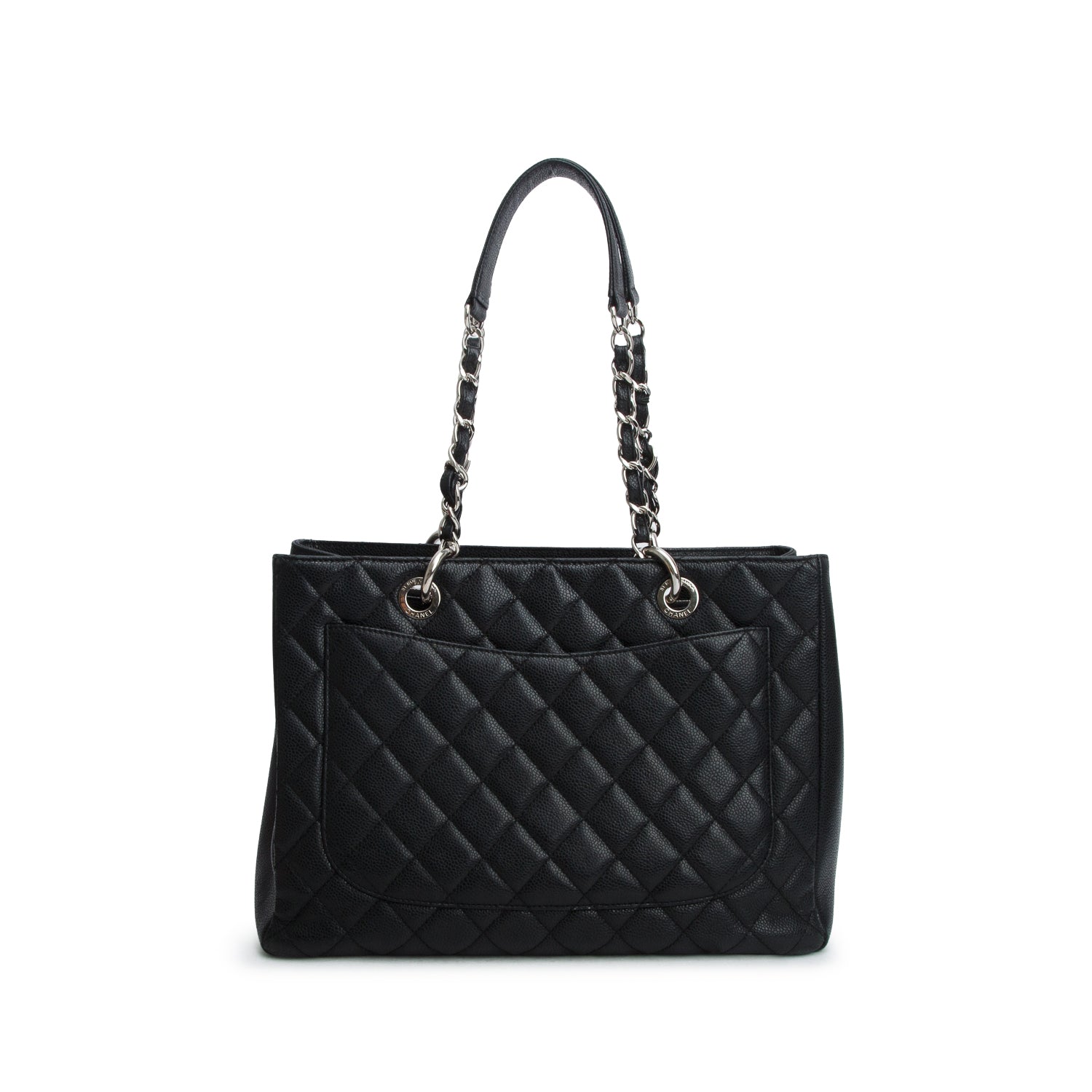 Chanel Black Caviar Leather Grand Shopping Tote (GST)