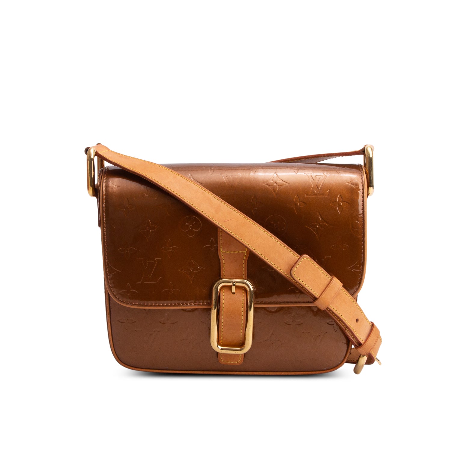 Louis Vuitton Brown Monogram Vernis Christie GM w/ Box