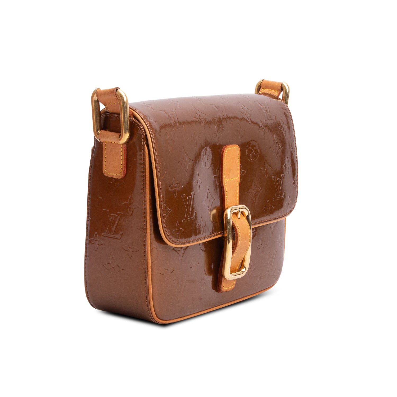Louis Vuitton Brown Monogram Vernis Christie GM w/ Box