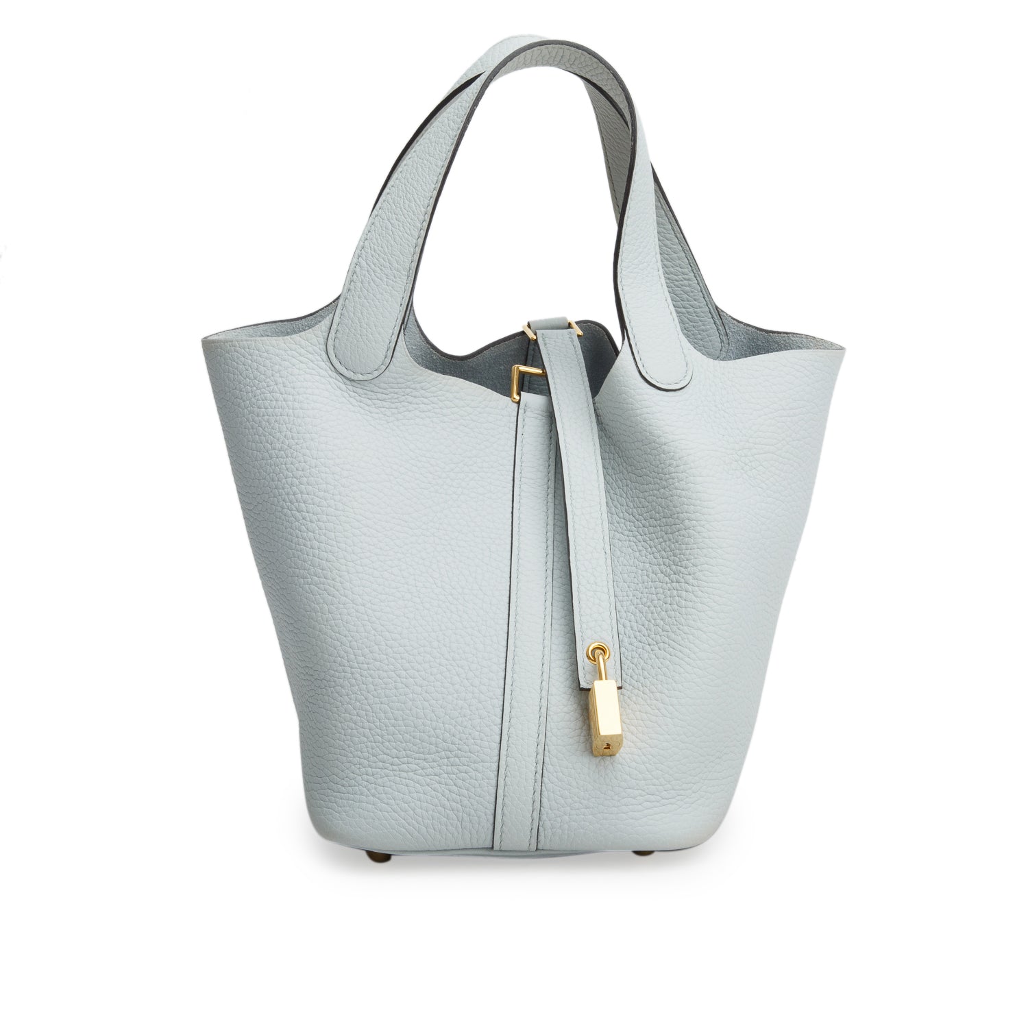 Hermes 2021 Bleu Zephyr Clemence Picotin Lock 18
