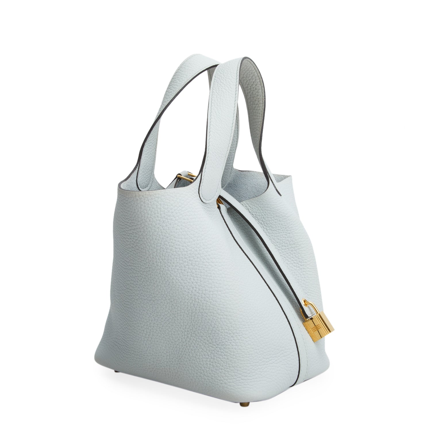 Hermes 2021 Bleu Zephyr Clemence Picotin Lock 18