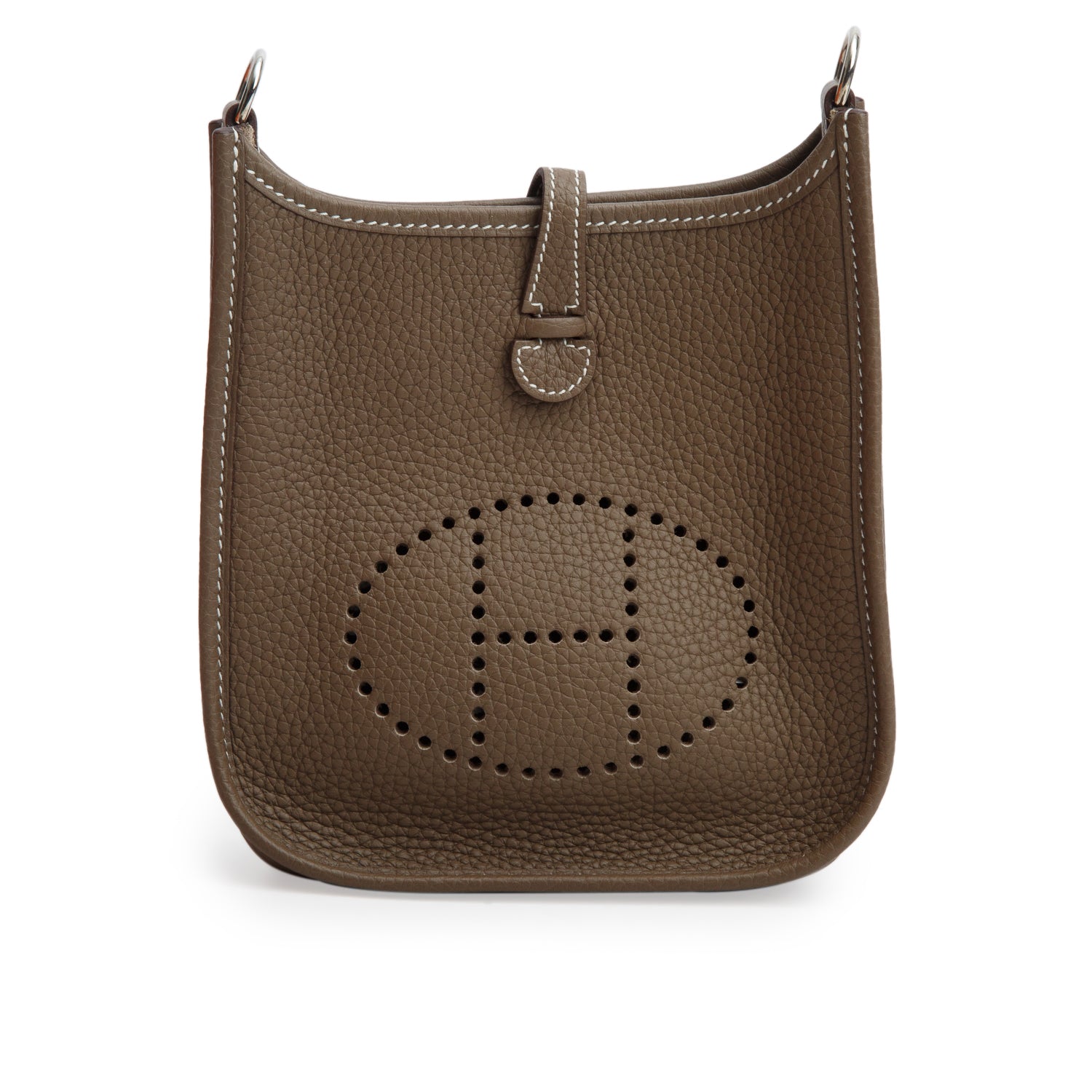 Hermes 2020 Etoupe/Bleu Nuit Taurillon Clemence Amazone Evelyne TPM 16