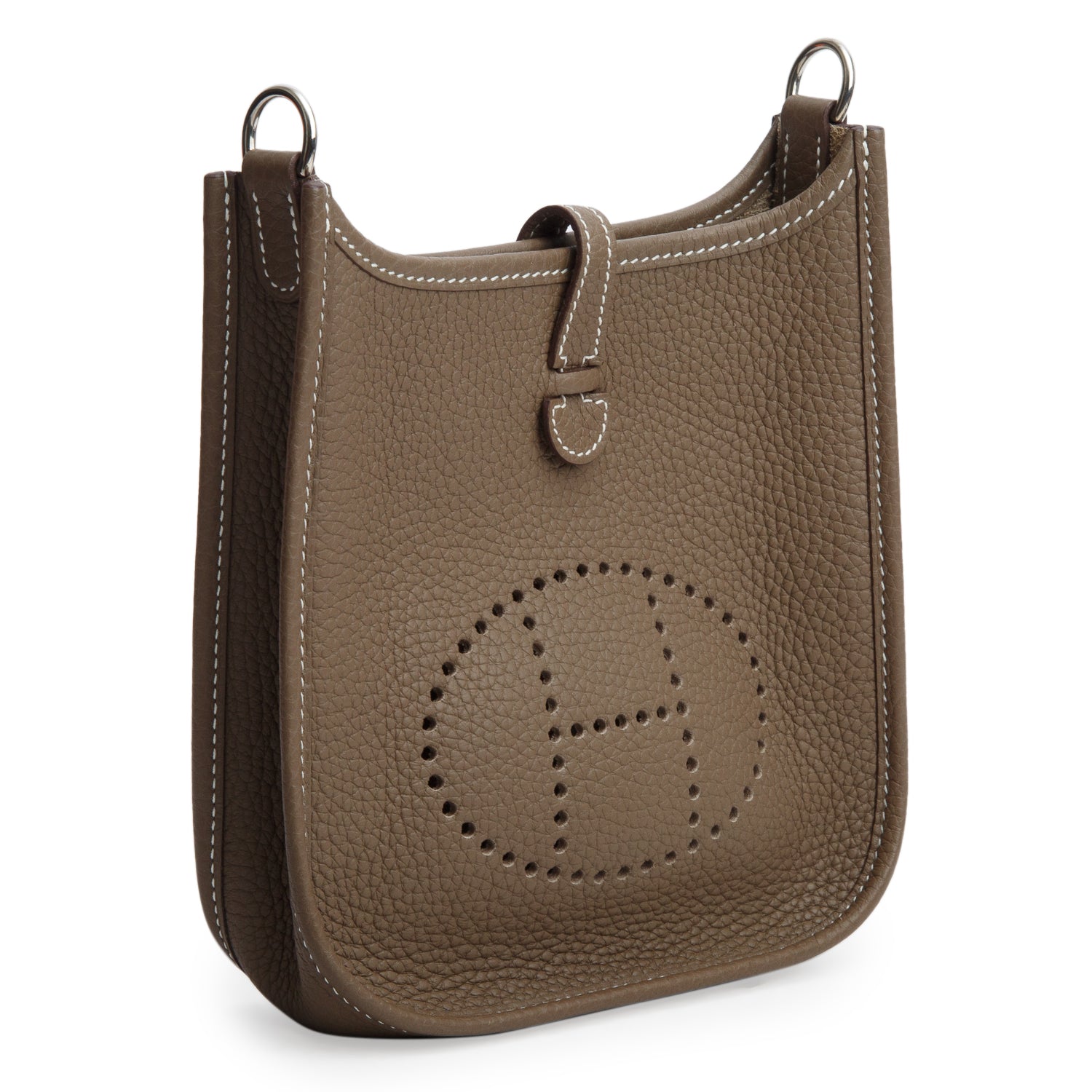 Hermes 2020 Etoupe/Bleu Nuit Taurillon Clemence Amazone Evelyne TPM 16