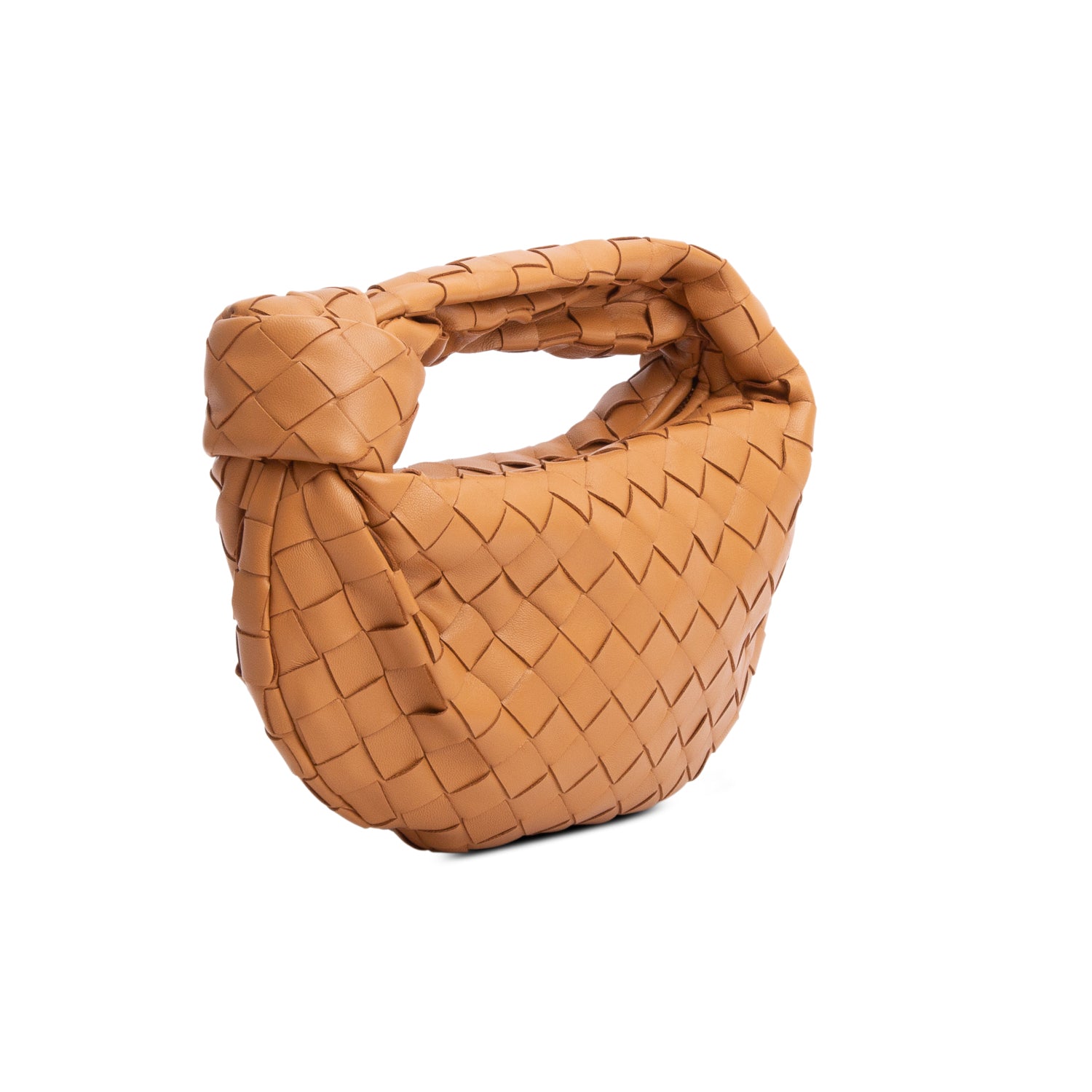 Bottega Veneta Brown Lambskin Intrecciato Mini Jodie