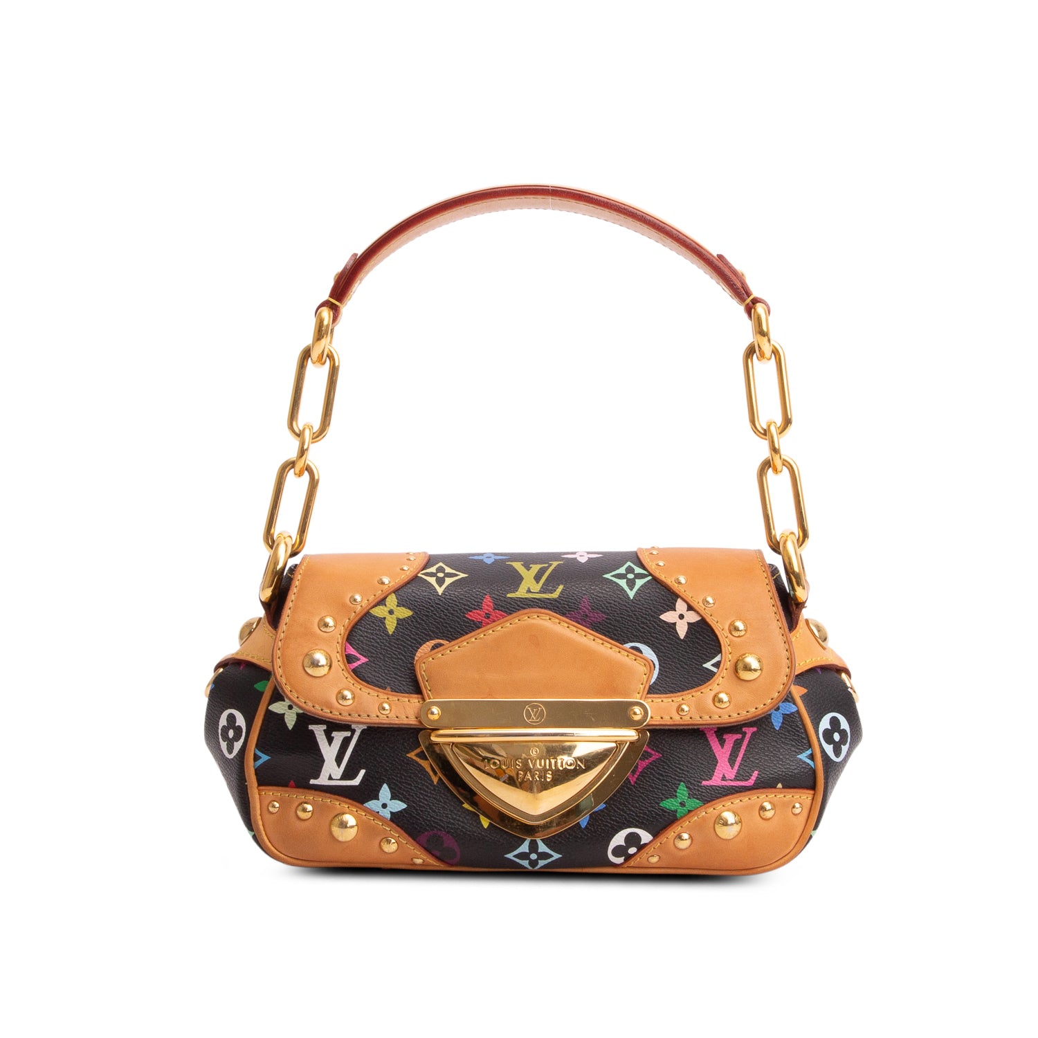 Louis Vuitton Black Multicolor Monogram Marilyn Shoulder Bag
