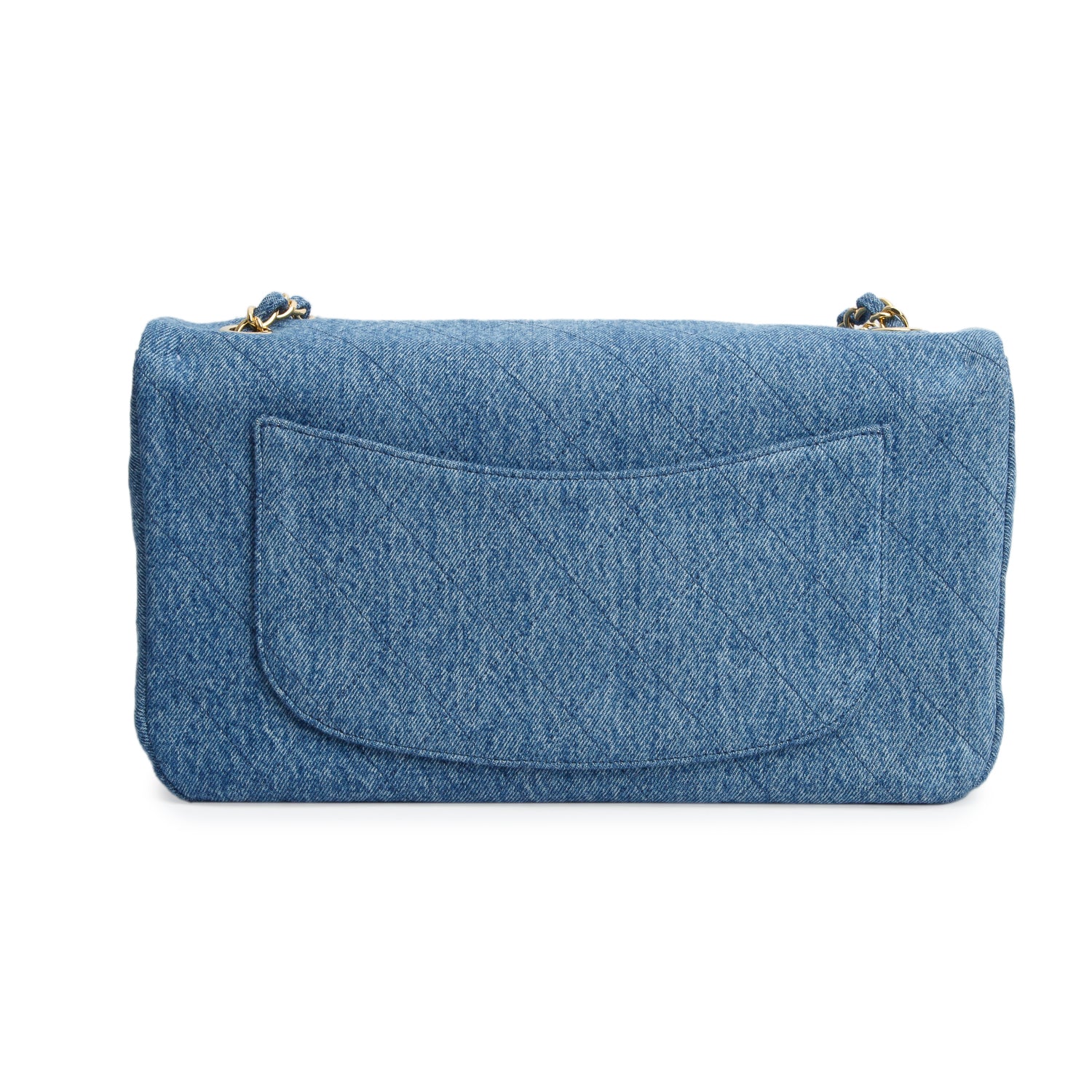 Chanel Blue Denim Souplissimo Maxi Flap w/ Box