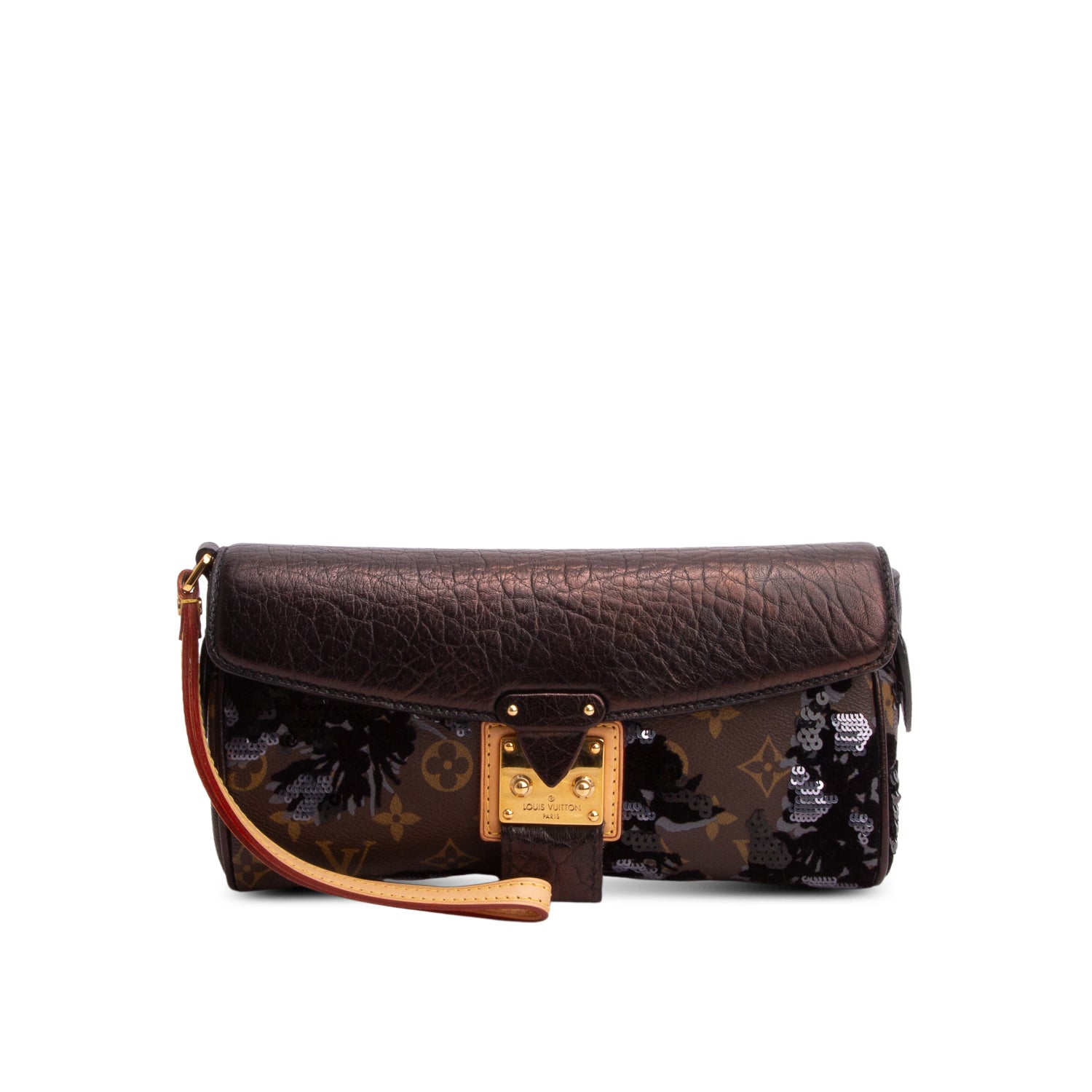 Louis Vuitton Monogram Fleur De Jais Carrousel Clutch