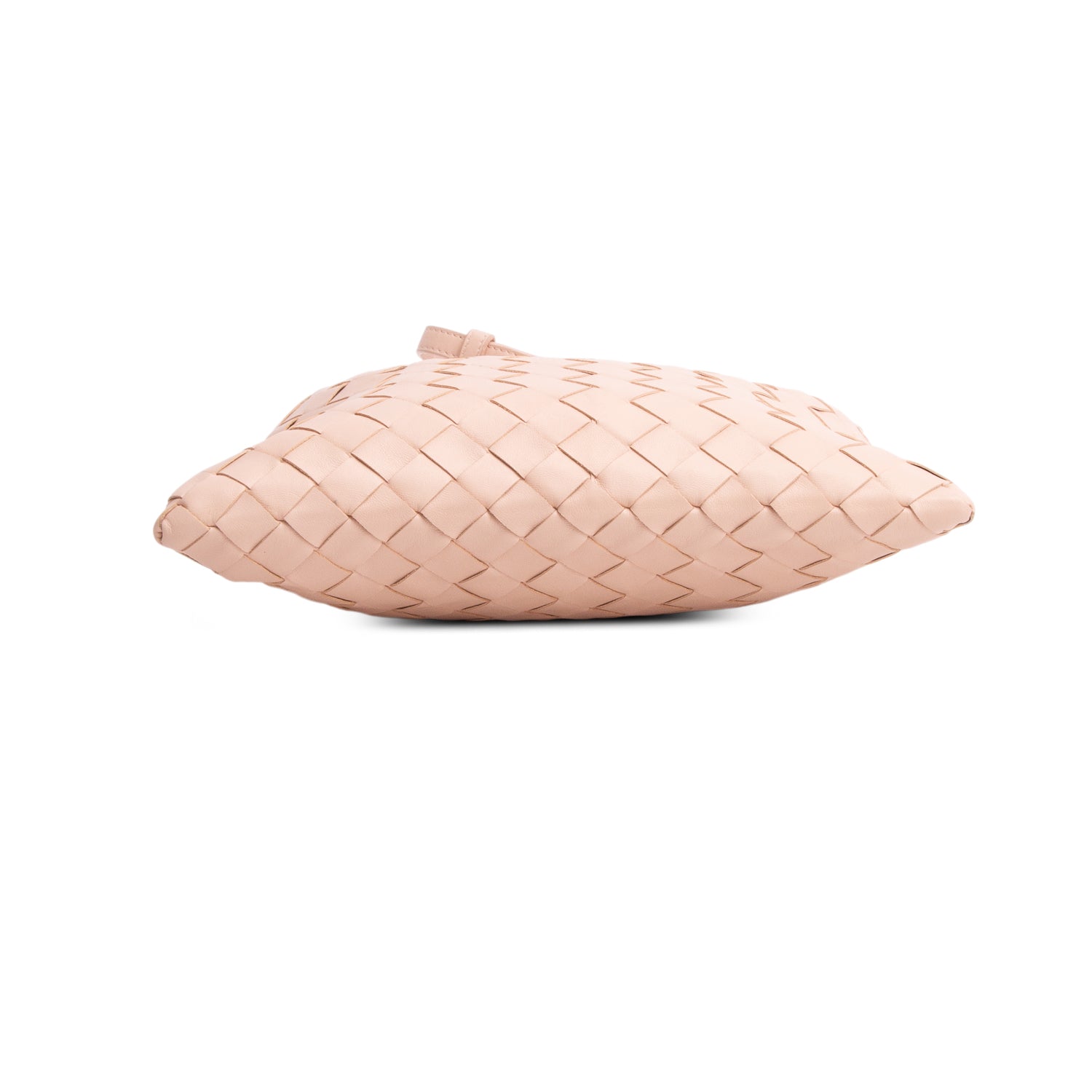 Bottega Veneta Pink Calfskin Intrecciato Mini Hop w/ Strap