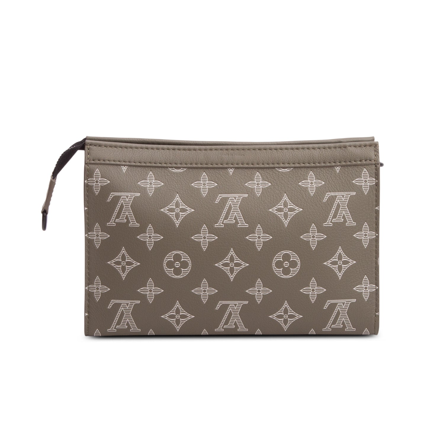 Louis Vuitton Green Monogram Shadow Leather Gaston Wearable Wallet w/ Box, Pouch & Strap