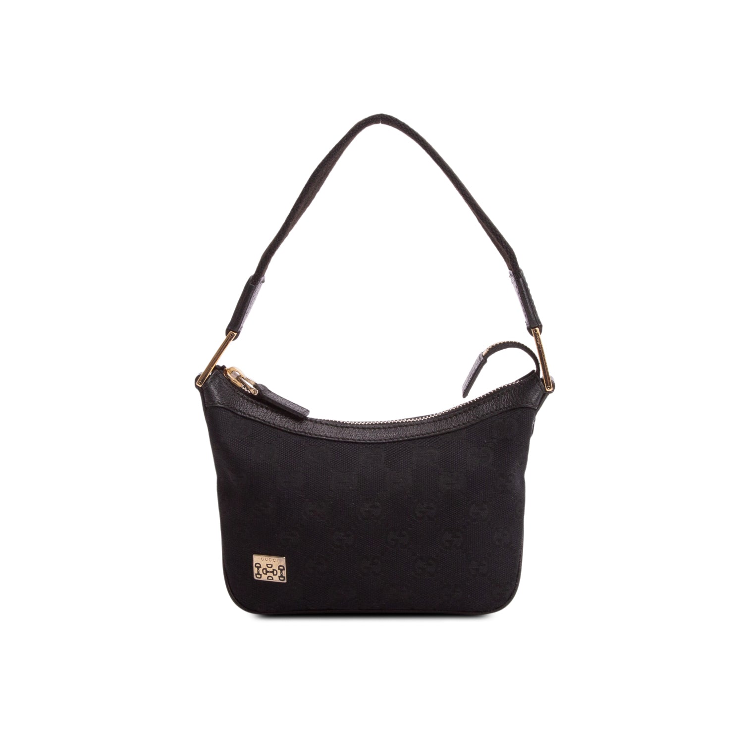 Gucci Black Monogram Mini Shoulder Bag