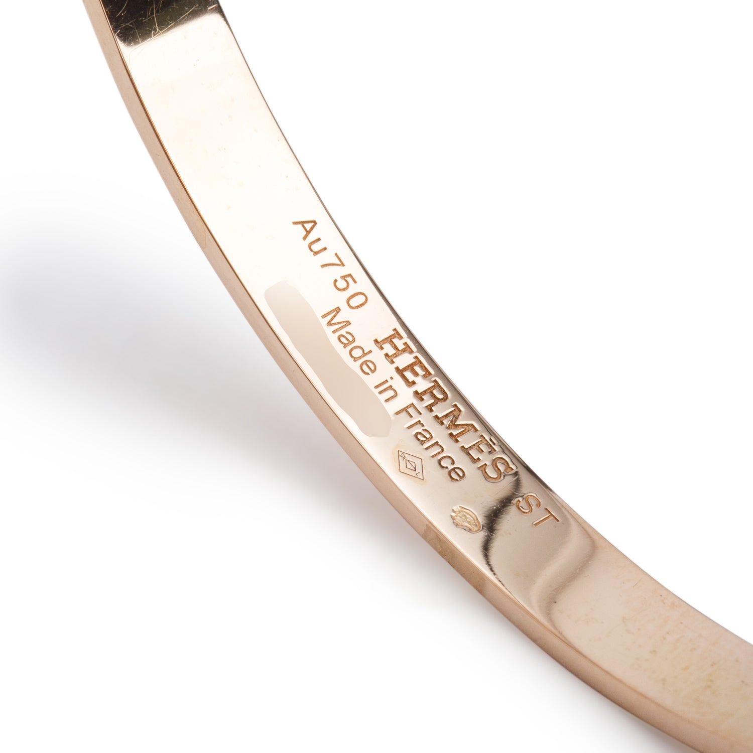 Hermes 18k Rose Gold Diamond Kelly Bracelet, Small Model w/ Box