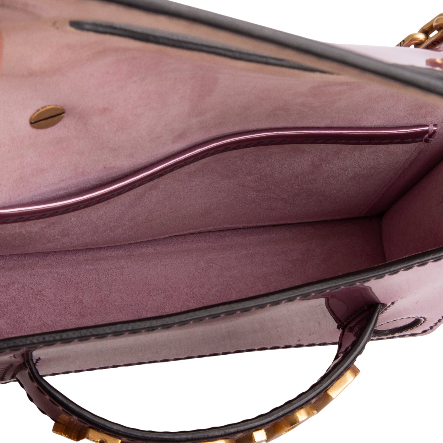 Christian Dior Pink Metallic Calfskin J'Adior Mini Chain Flap Bag