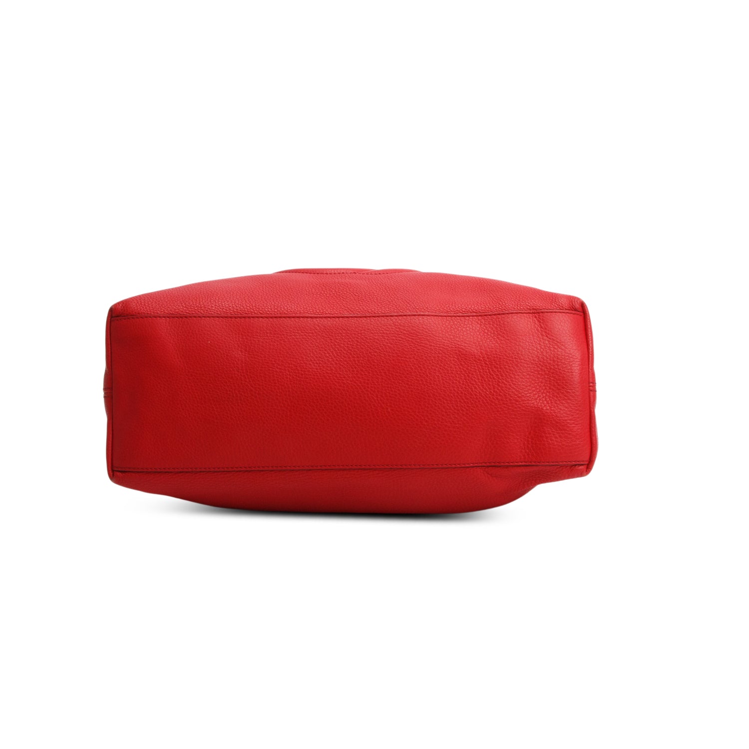 Gucci Red Pebbled Calfskin Medium Soho Chain Shoulder Bag