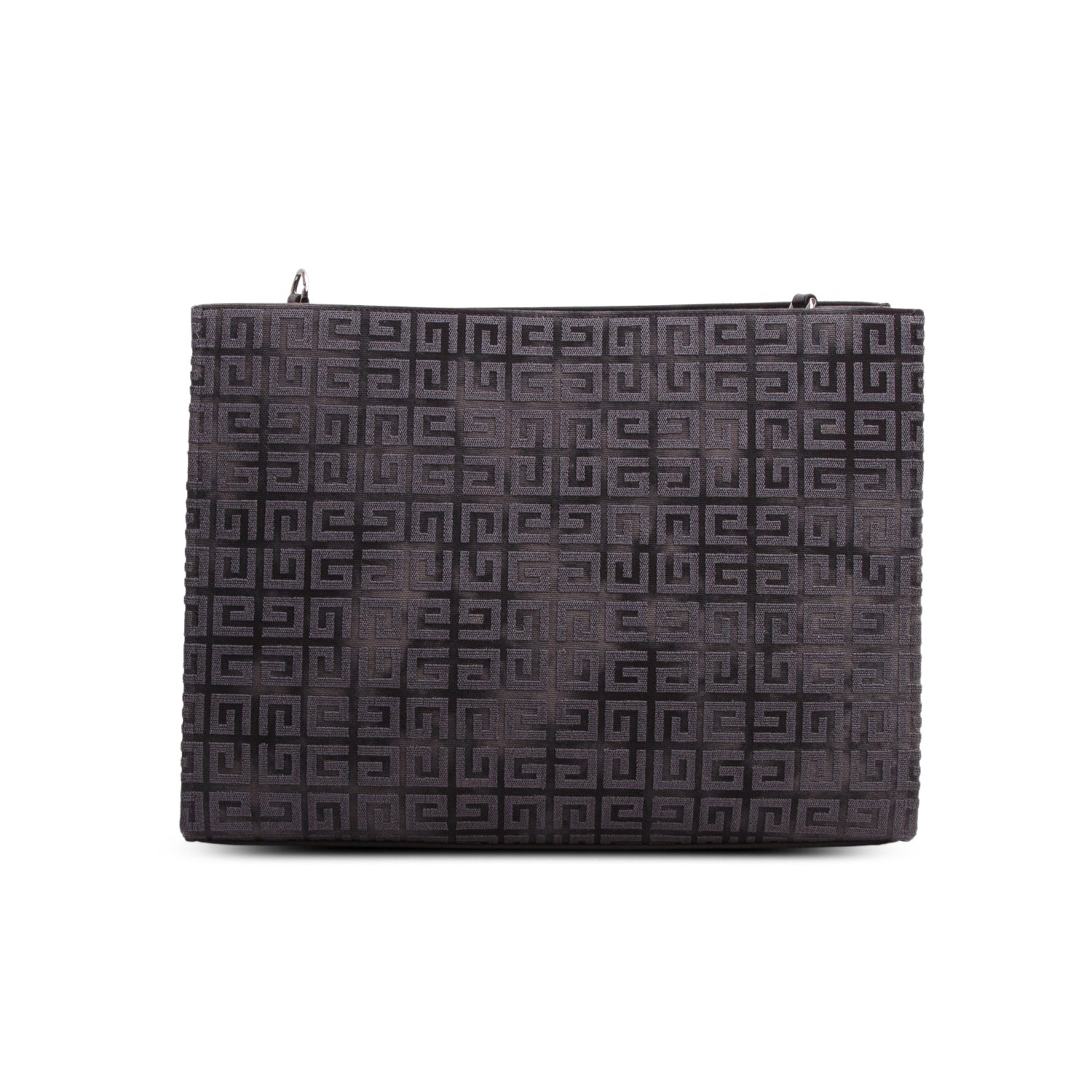 Givenchy 2023 Grey Canvas Jacquard 4G Medium Chain Tote w/ Strap