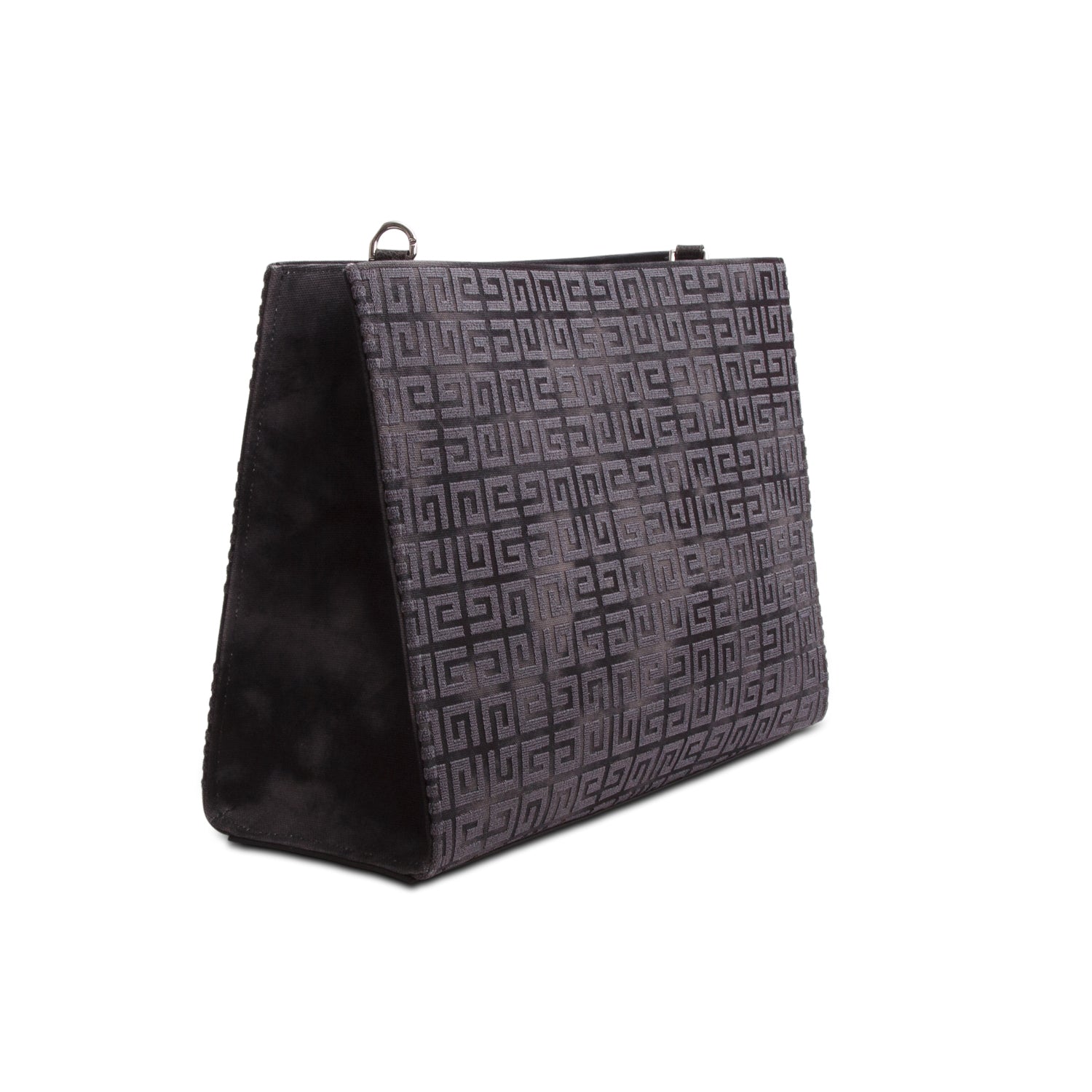 Givenchy 2023 Grey Canvas Jacquard 4G Medium Chain Tote w/ Strap