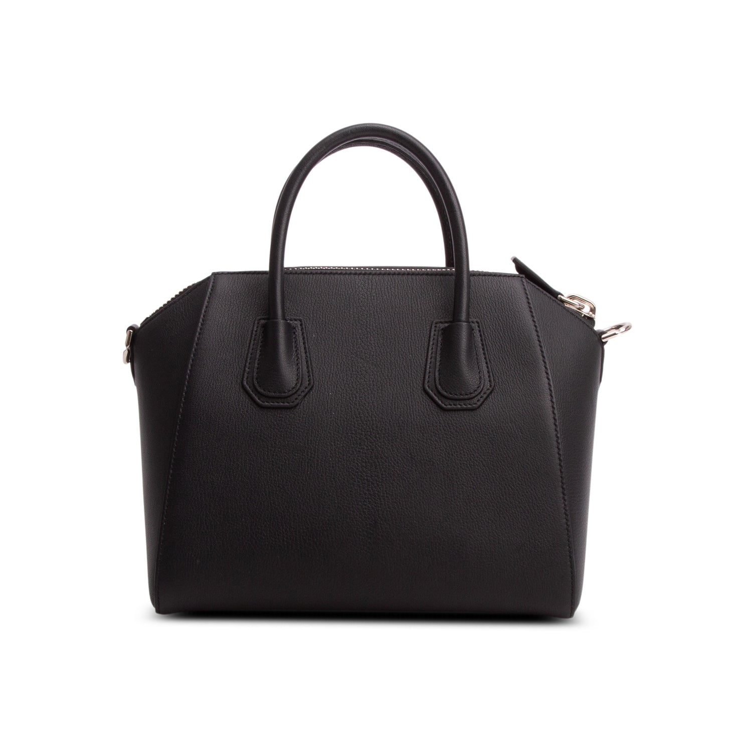 Givenchy 2022 Black Sugar Goatskin Leather Small Antigona w/ Strap