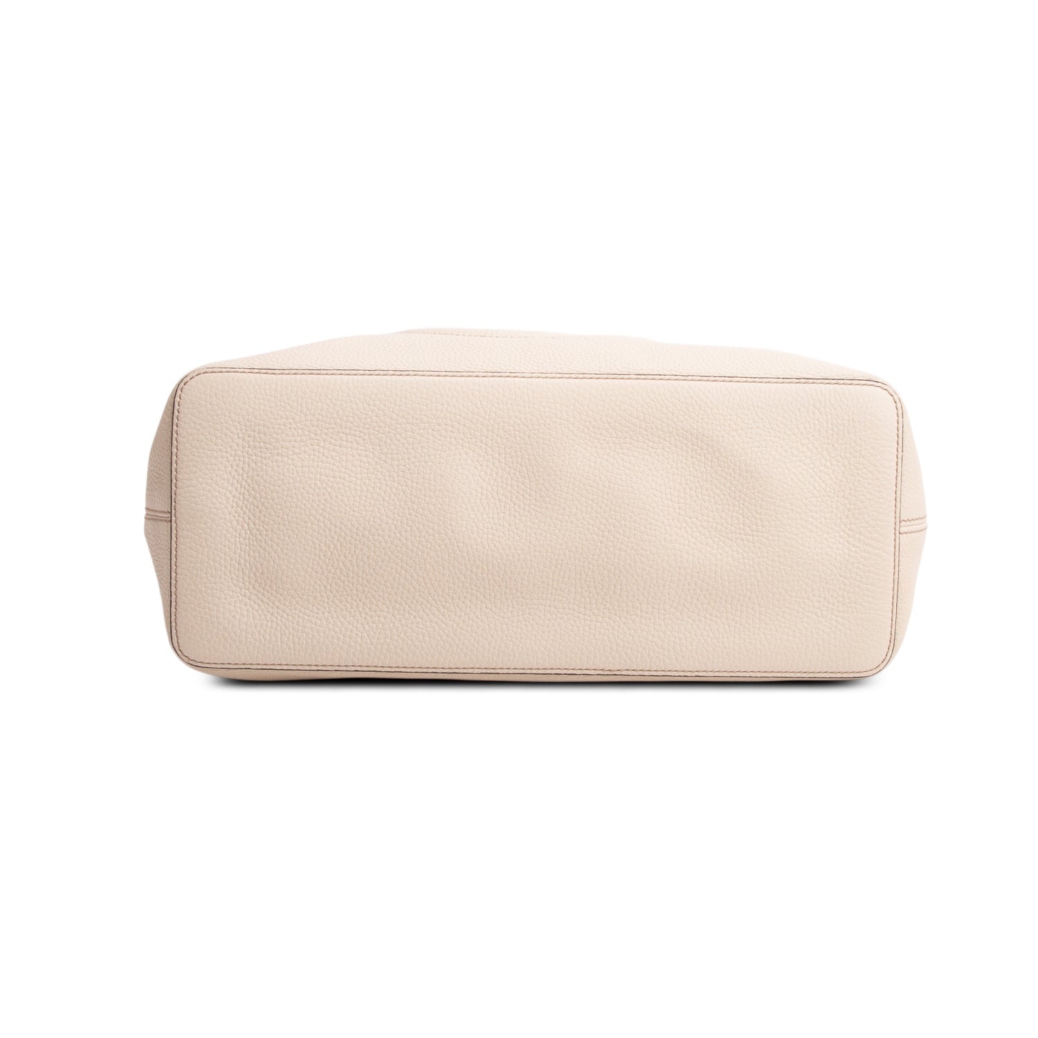 Gucci White Pebbled Calfskin Leather Convertible Soho Hobo Bag