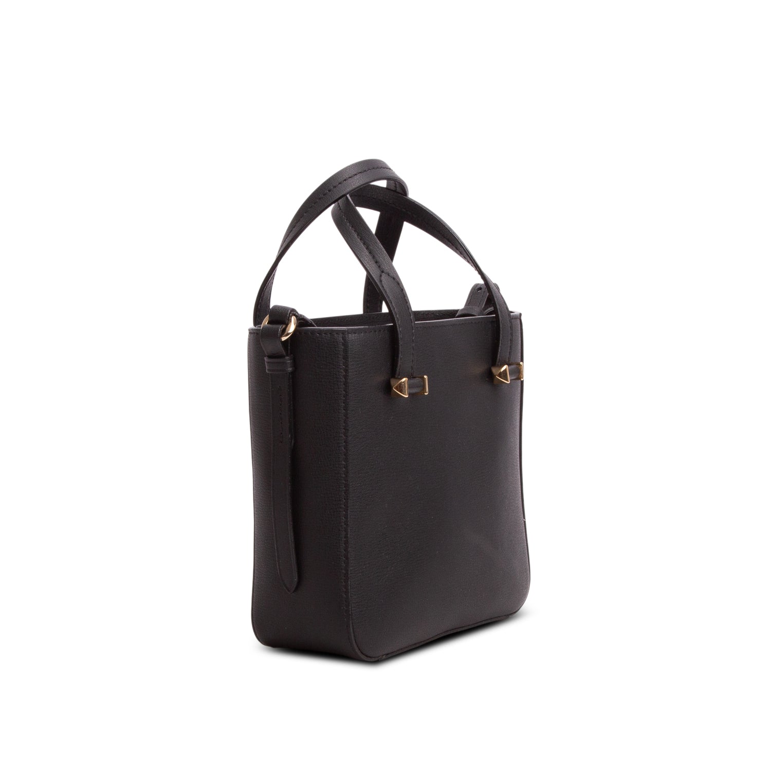 Jimmy Choo Black Leather Varenne Mini Tote w/ Authenticity Card & Strap