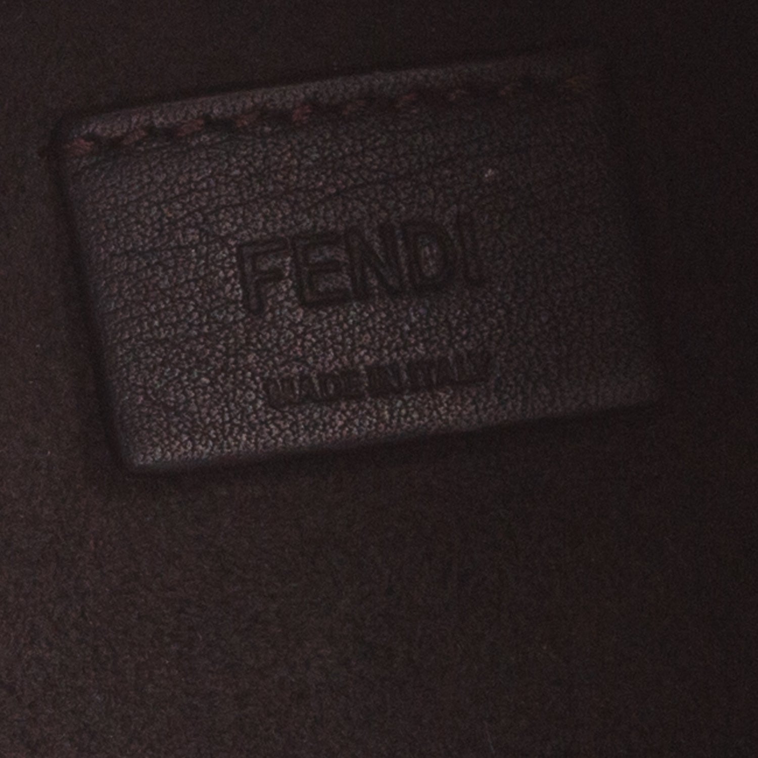 Fendi Blue Fabric Jacquard Vitello Grace FF 1974 Mini Fendi Origami