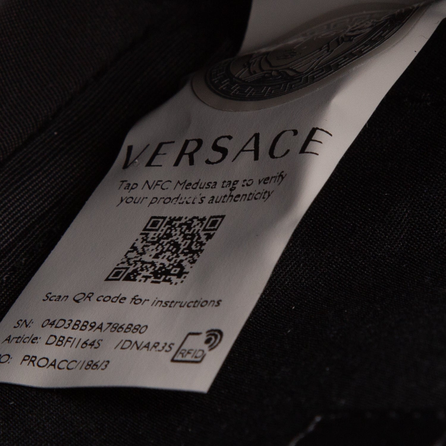 Versace Black Nappa Quilted Leather La Medusa Chain Shoulder Bag
