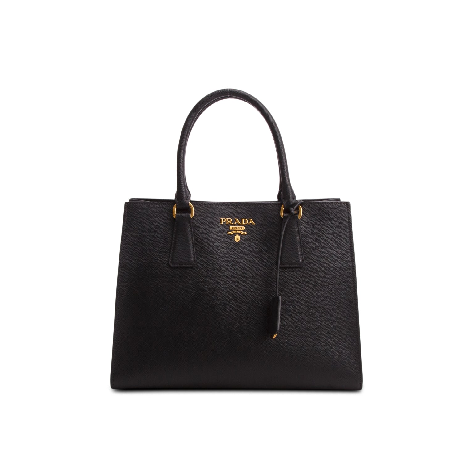 Prada Black Saffiano Lux Tote w/ Strap