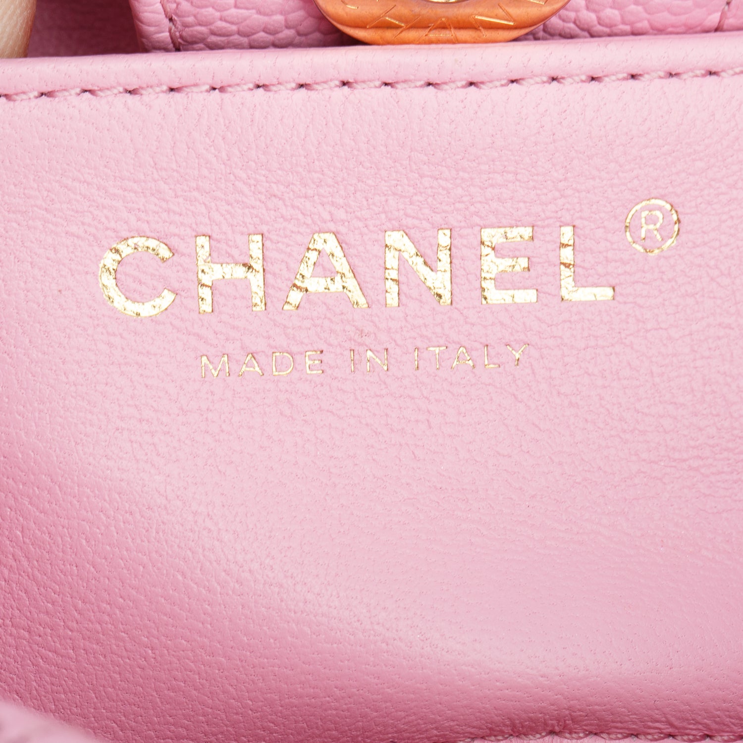 Chanel Pink Caviar Quilted Mini Pearl Crush Hobo w/ Box