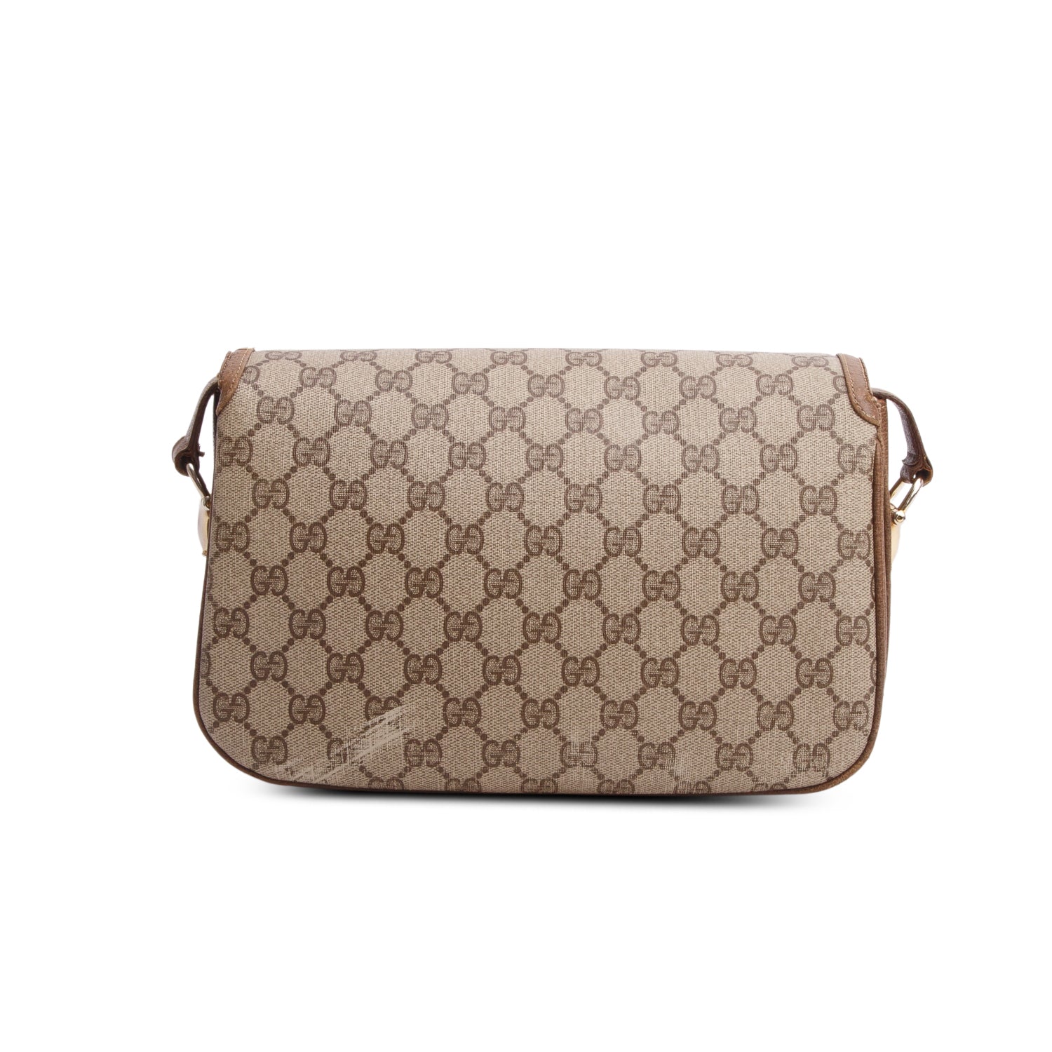 Gucci Vintage GG Supreme Monogram Horsebit 1955 Medium Shoulder Bag