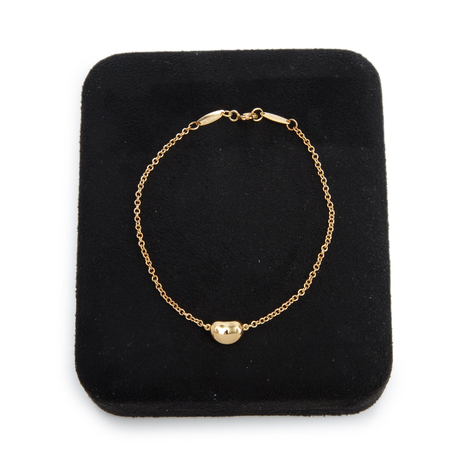 Tiffany & Co. Elsa Peretti 18k Yellow Gold Bean Bracelet w/ Box
