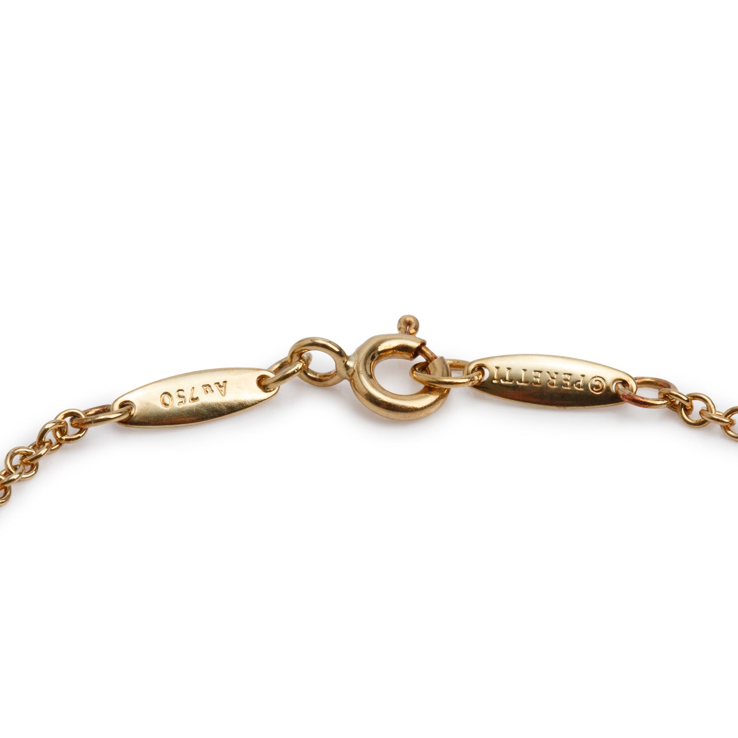 Tiffany & Co. Elsa Peretti 18k Yellow Gold Bean Bracelet w/ Box