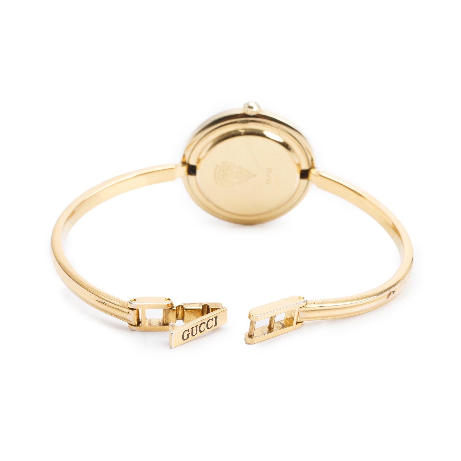 Gucci Gold Plated Stainless Steel 1100 Series 26 MM Watch White Dial
