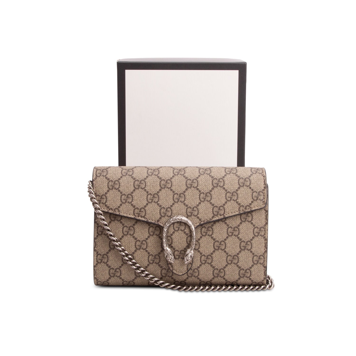 Gucci Dionysus GG Supreme Wallet on Chain w/ Box