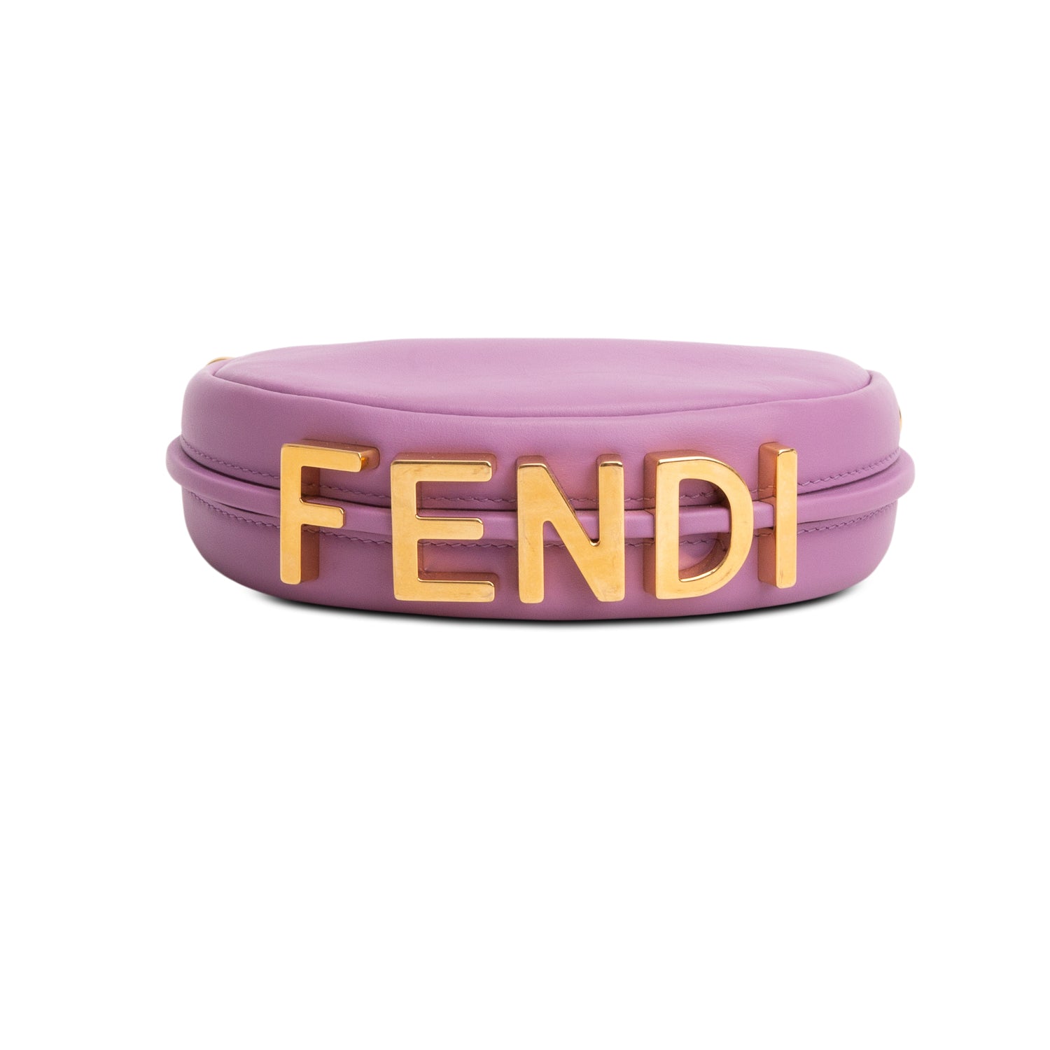 Fendi Purple Vitello Grace Matte Nano Fendigraphy Hobo Charm