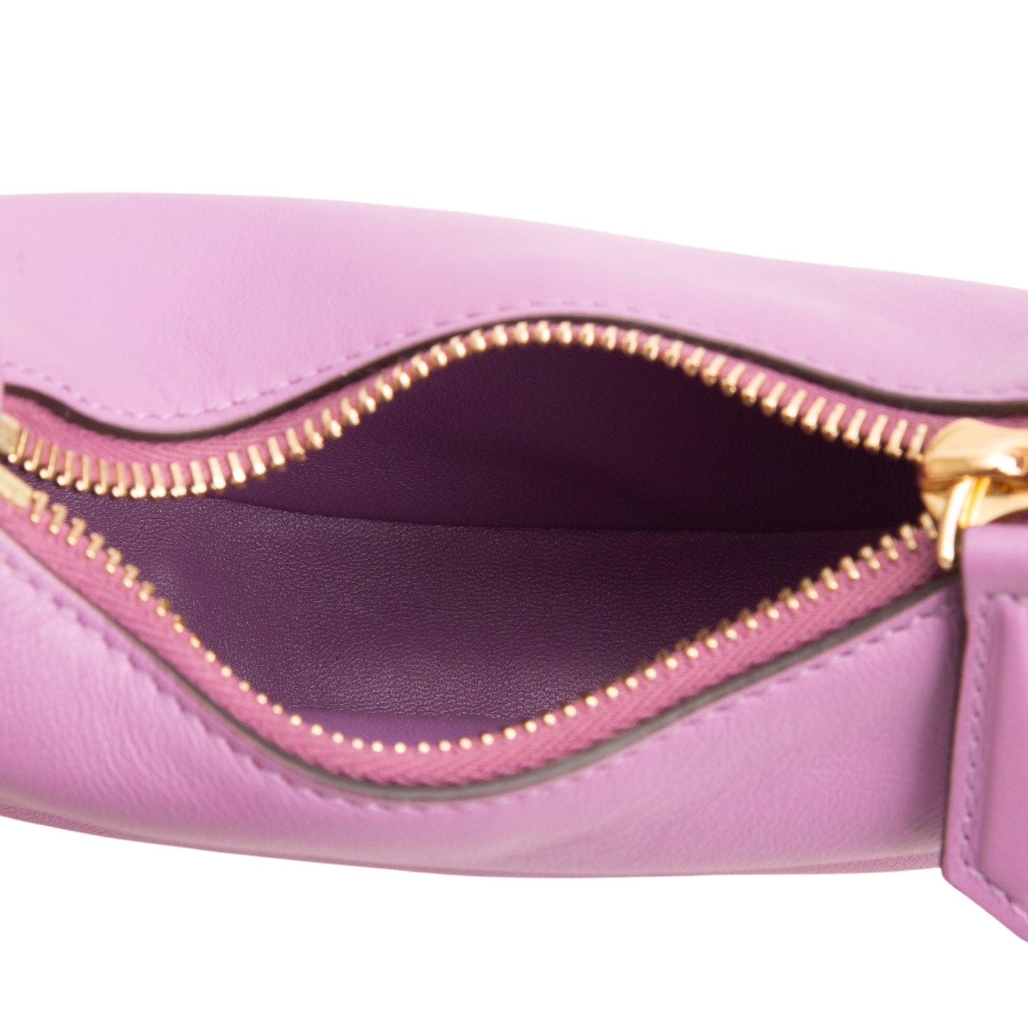 Fendi Purple Vitello Grace Matte Nano Fendigraphy Hobo Charm