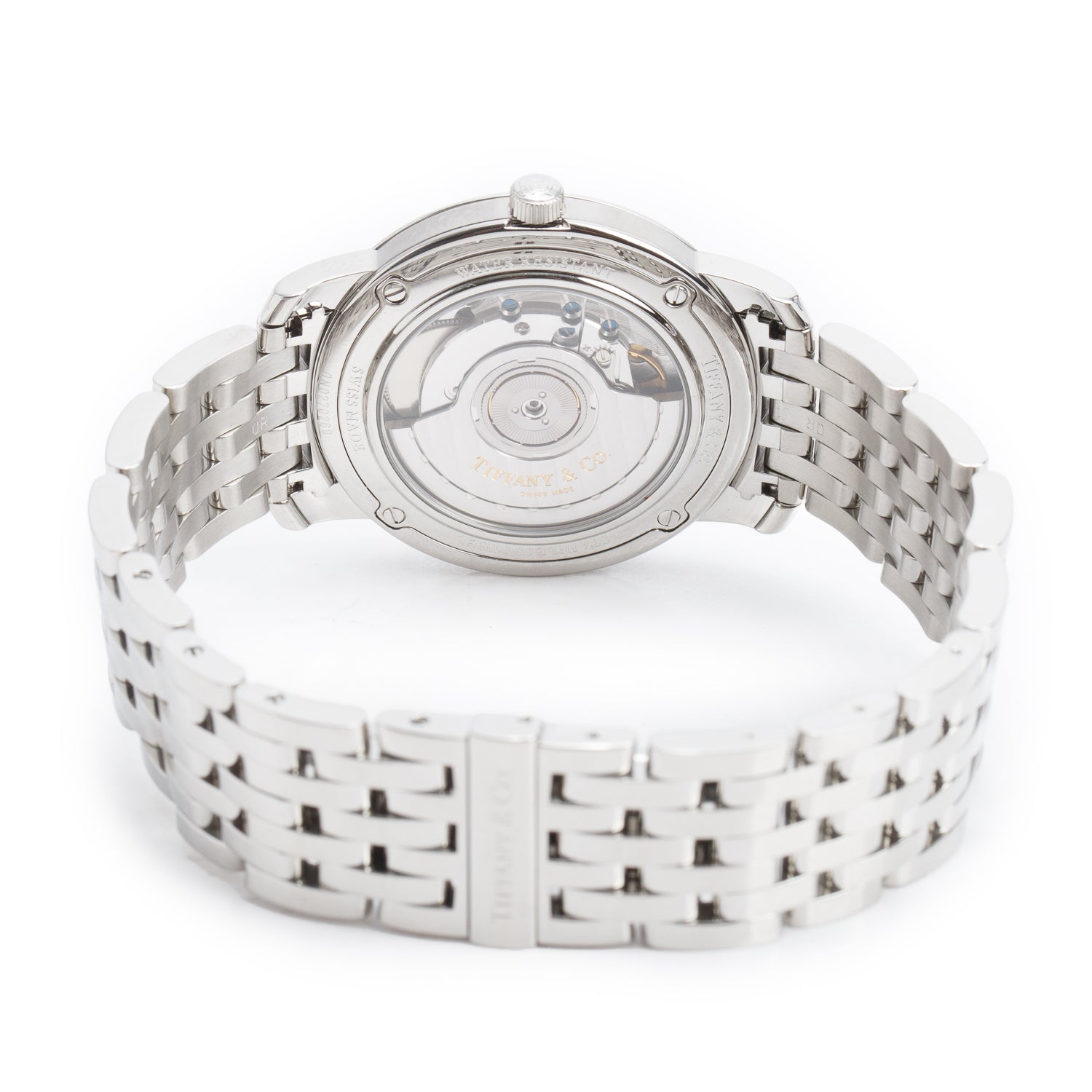 Tiffany Stainless Steel Mark Resonator 37 MM Automatic Watch Silver Dial